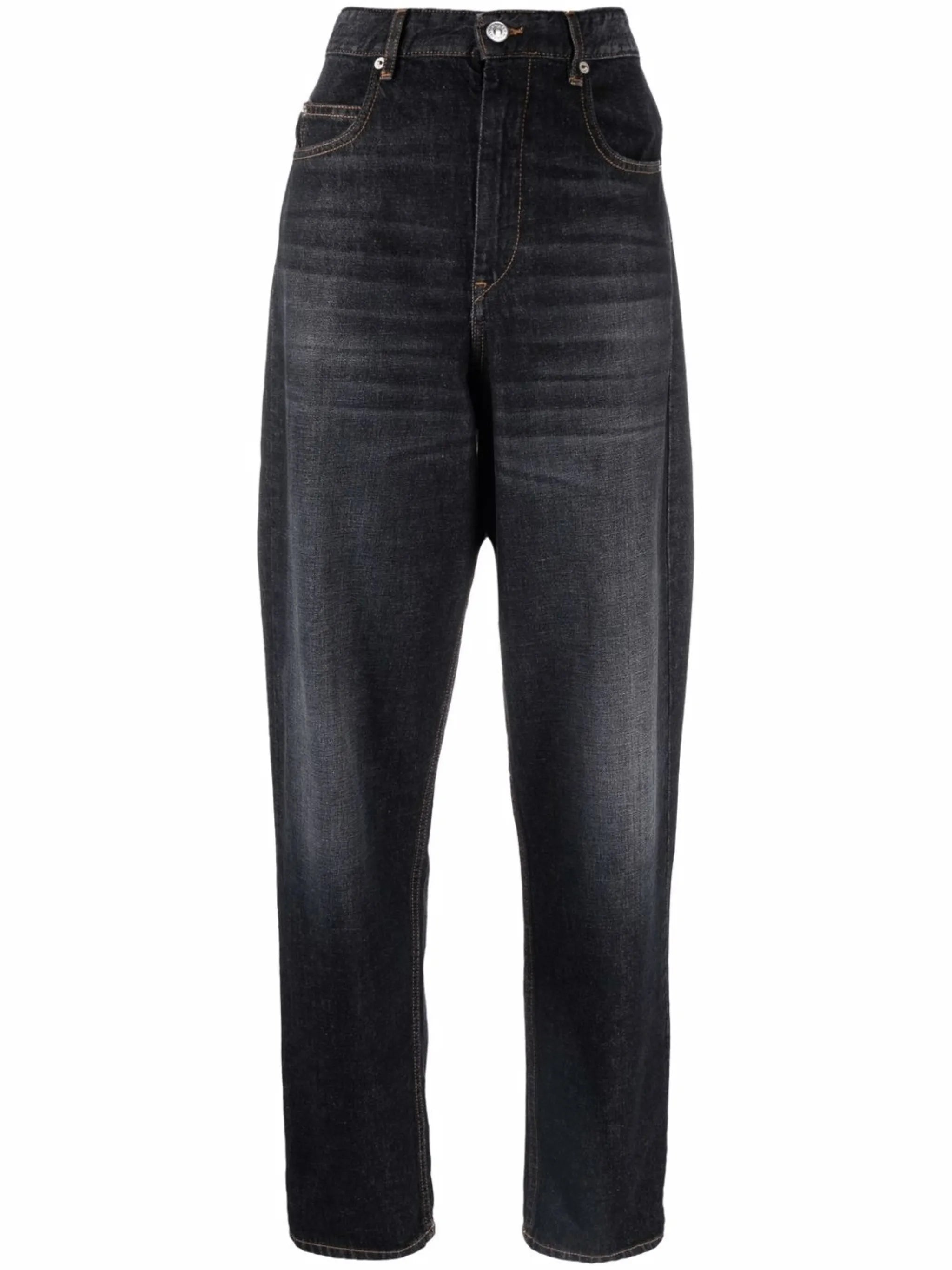 high-rise boyfriend jeans