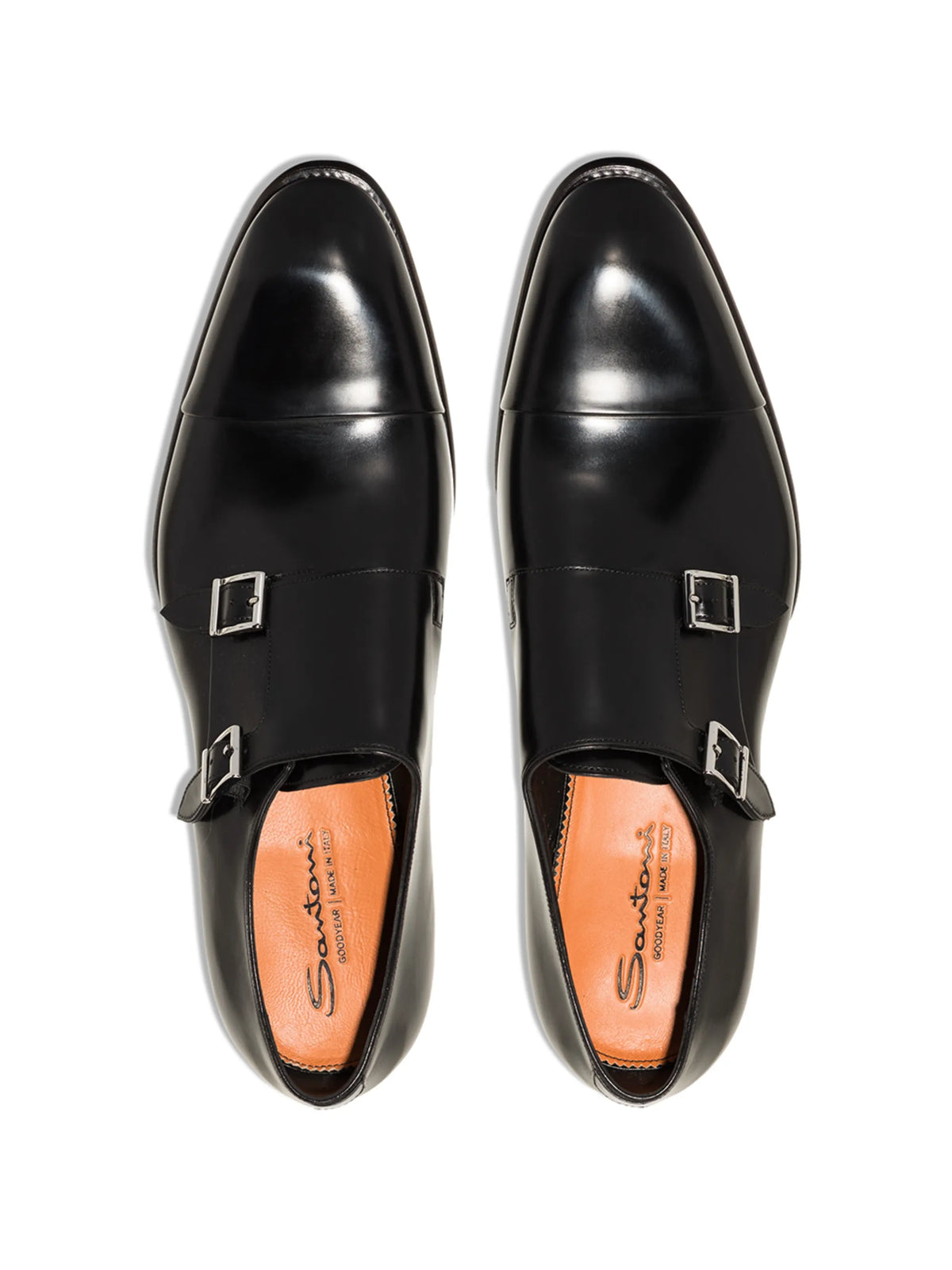 Carter leather monk shoes