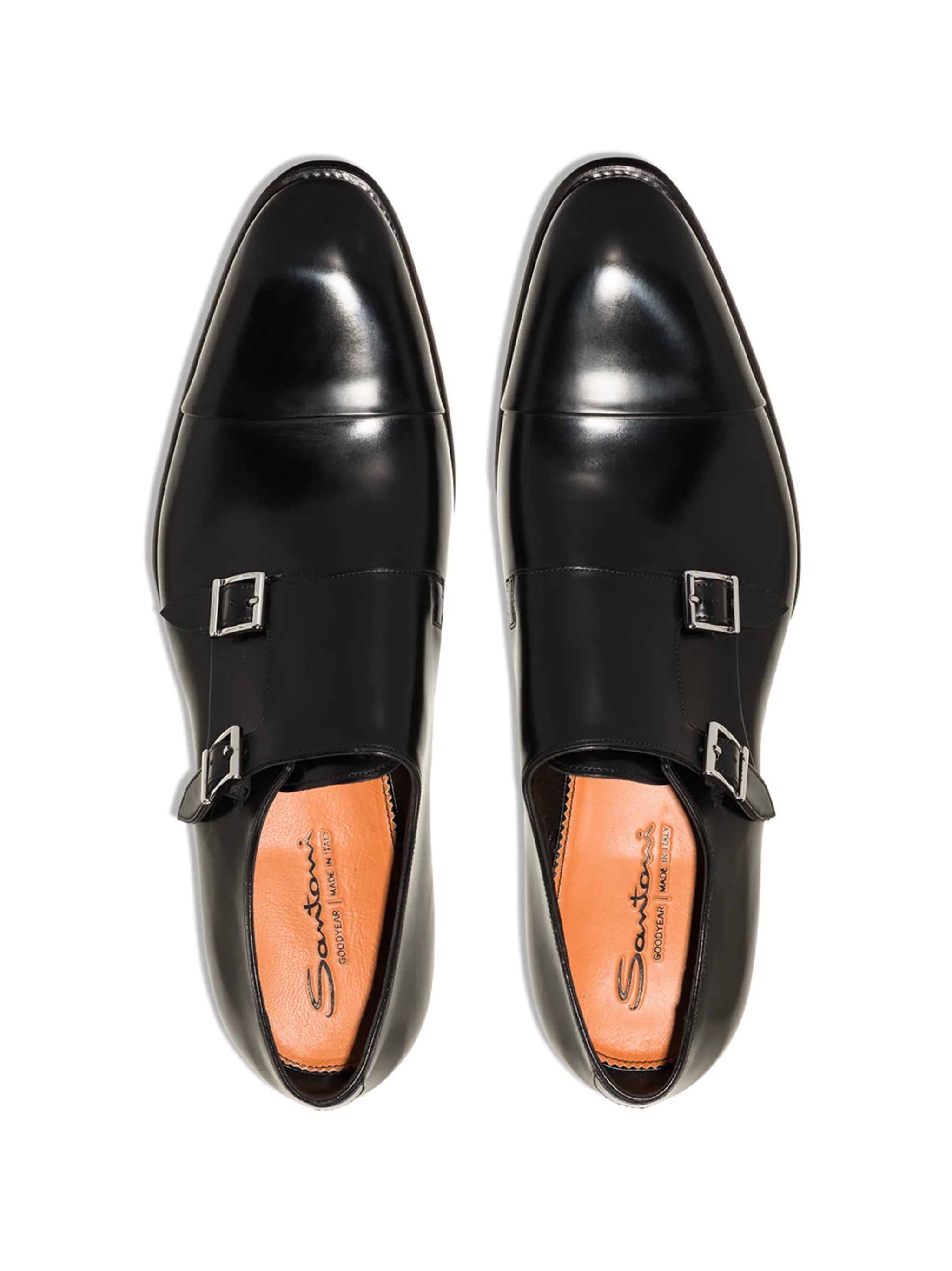Carter leather monk shoes
