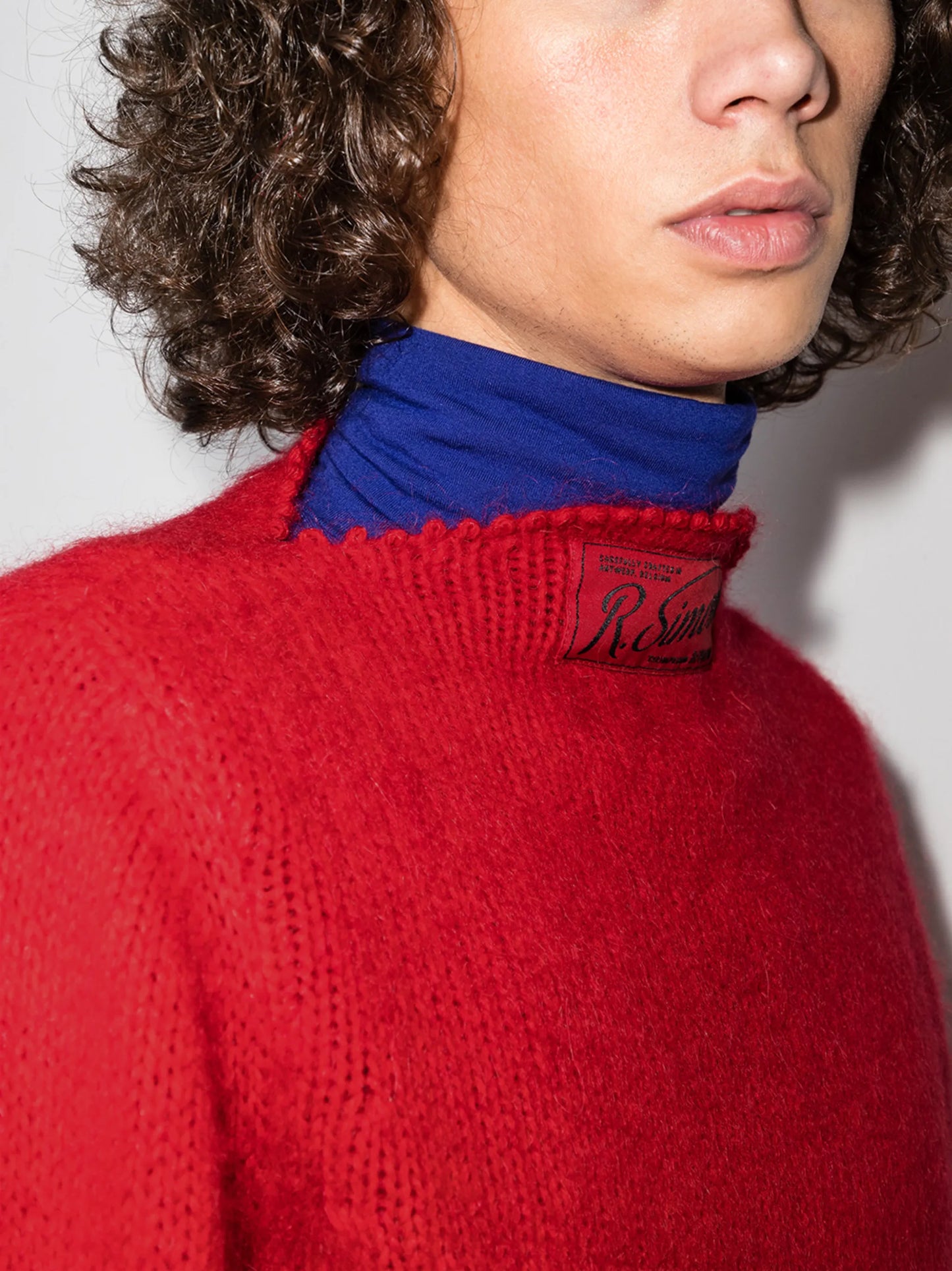 Vintage funnel-neck jumper