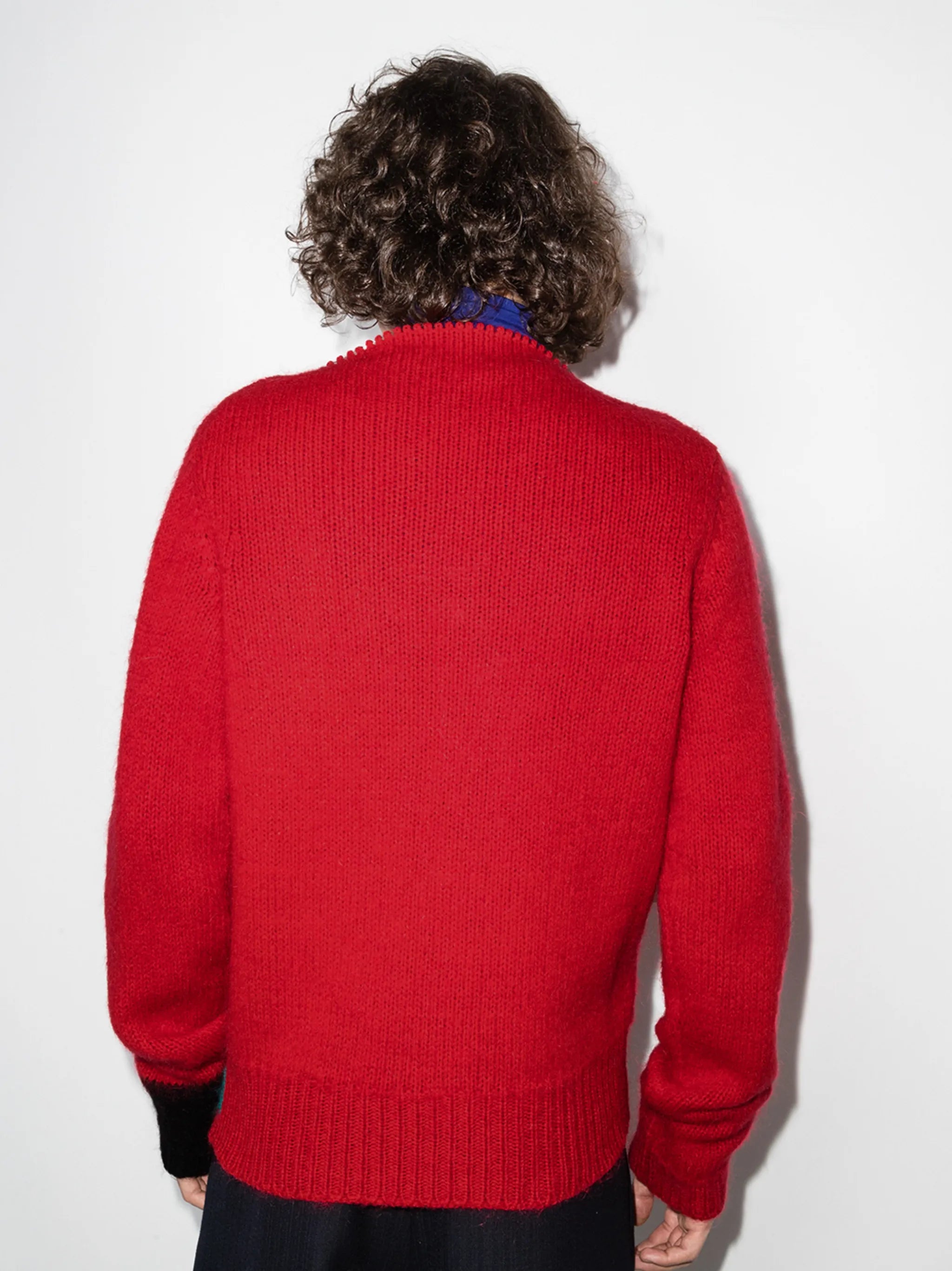 Vintage funnel-neck jumper