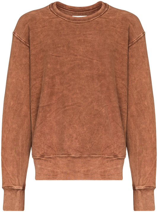 crew-neck cotton sweatshirt