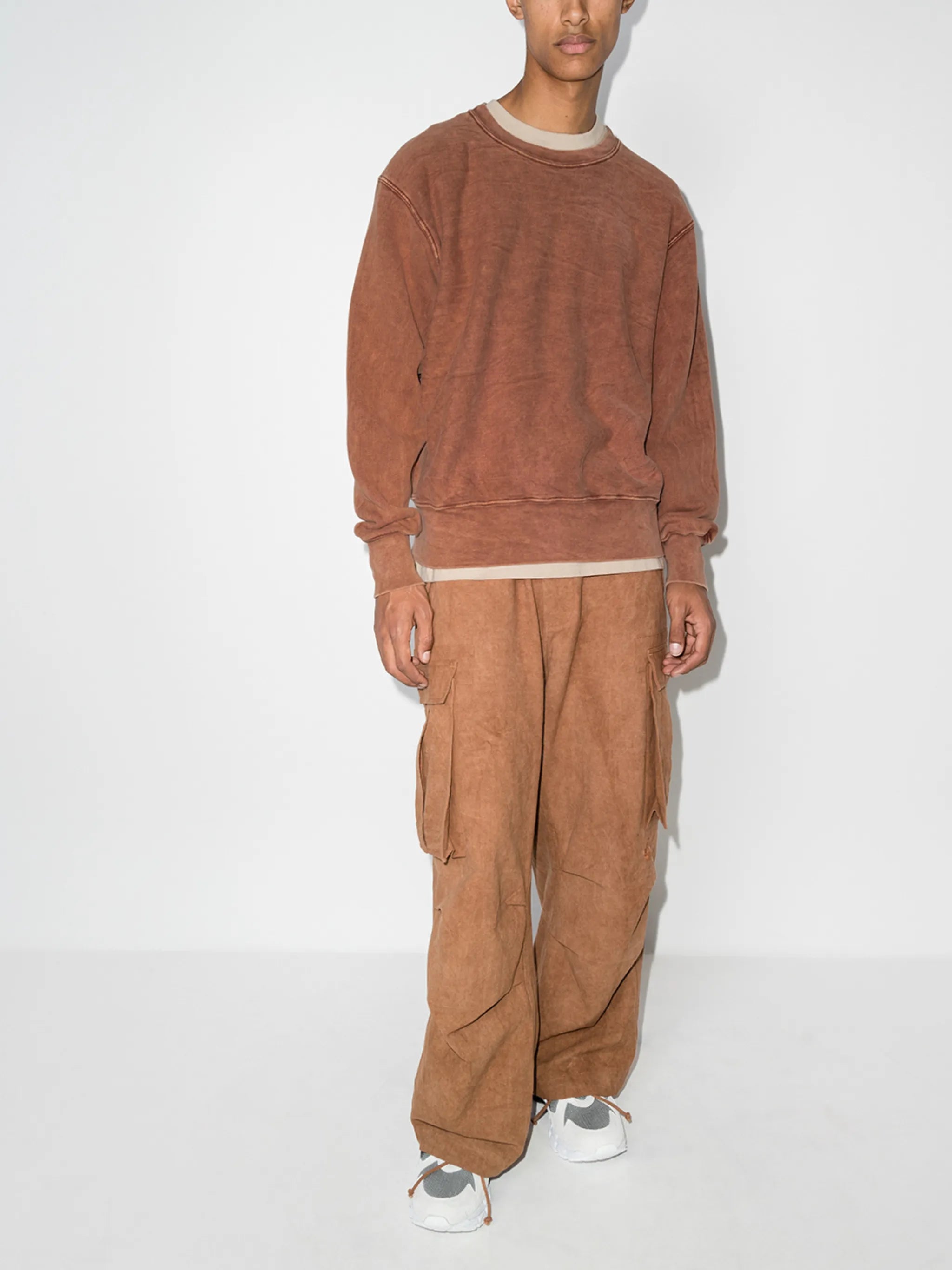crew-neck cotton sweatshirt