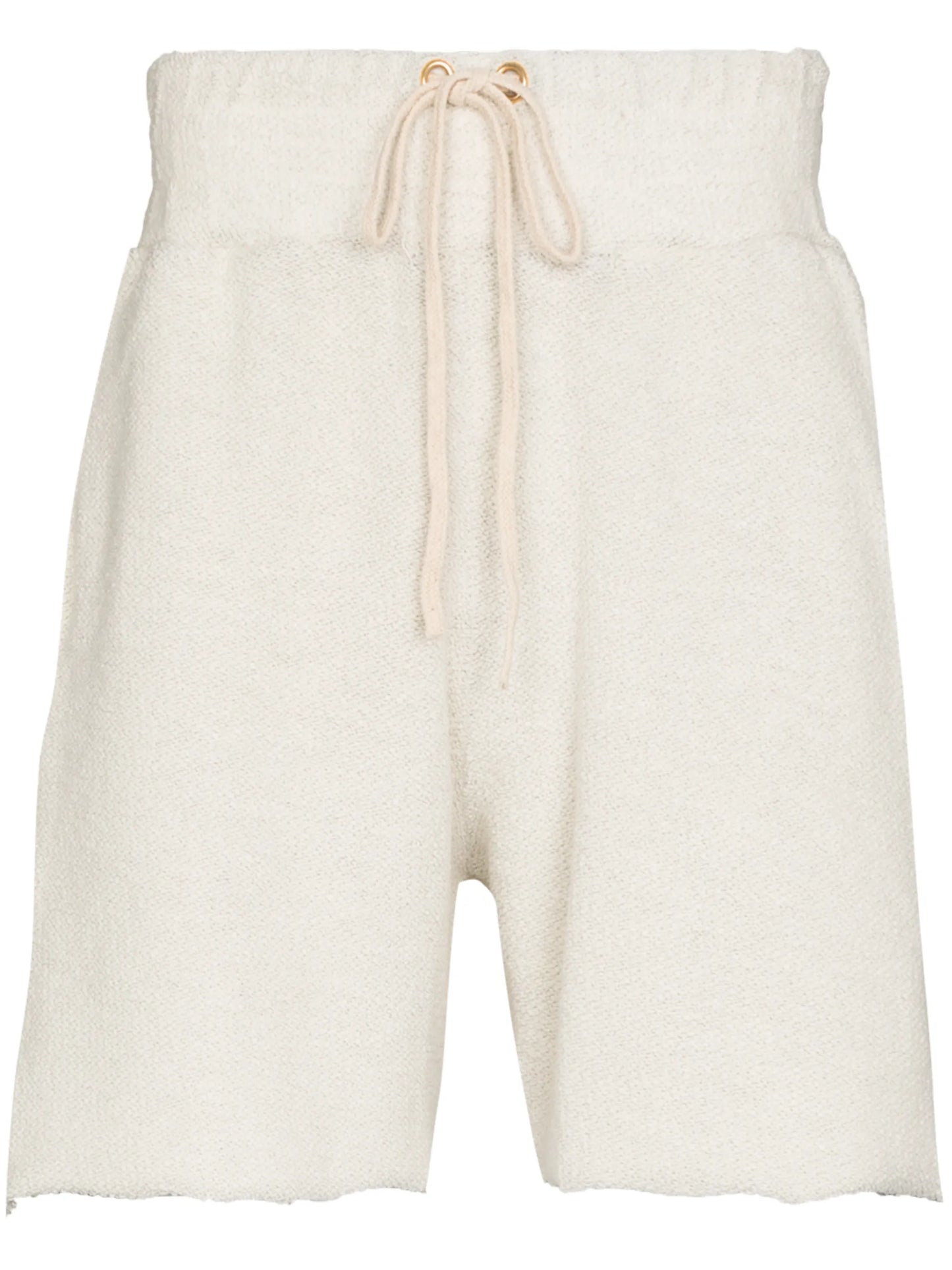 drawstring cotton track shorts