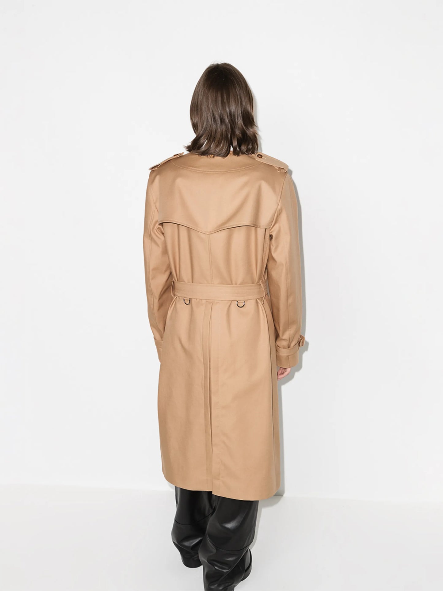 V-neck trench coat