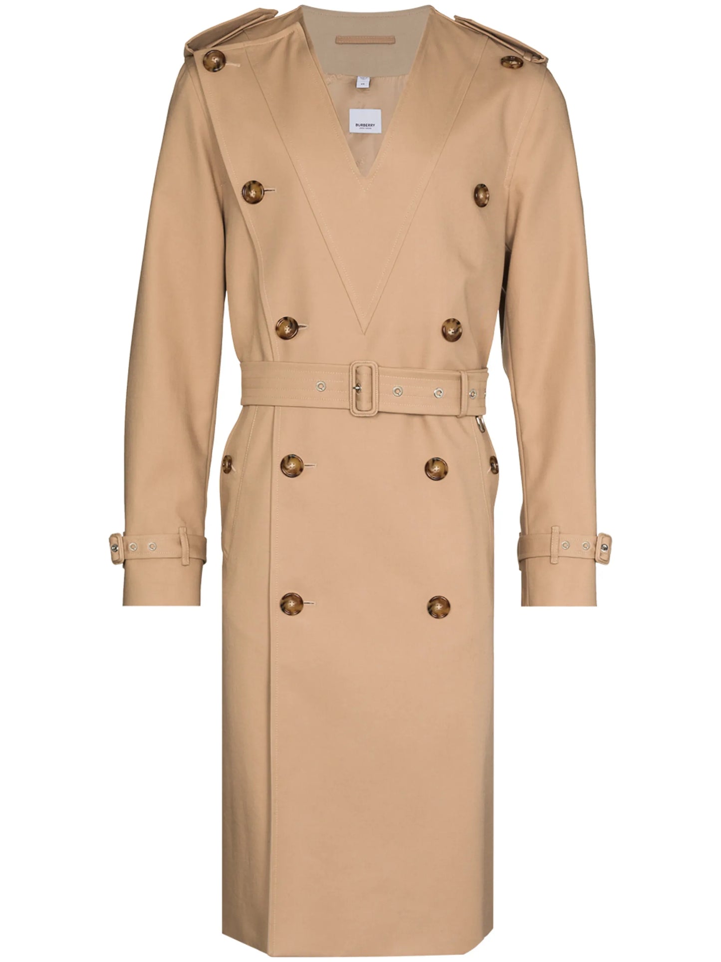 V-neck trench coat
