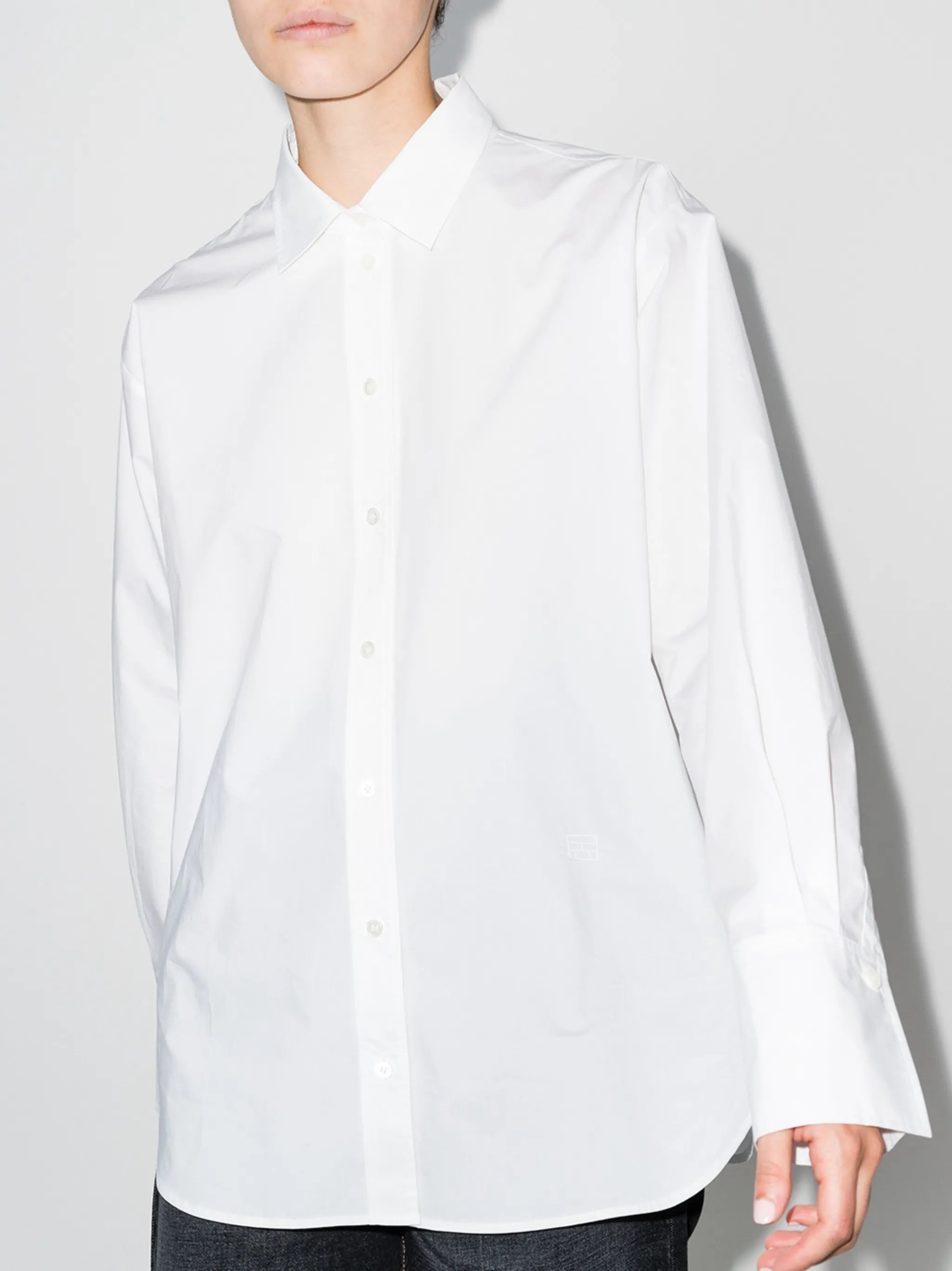 long-sleeve oversized shirt