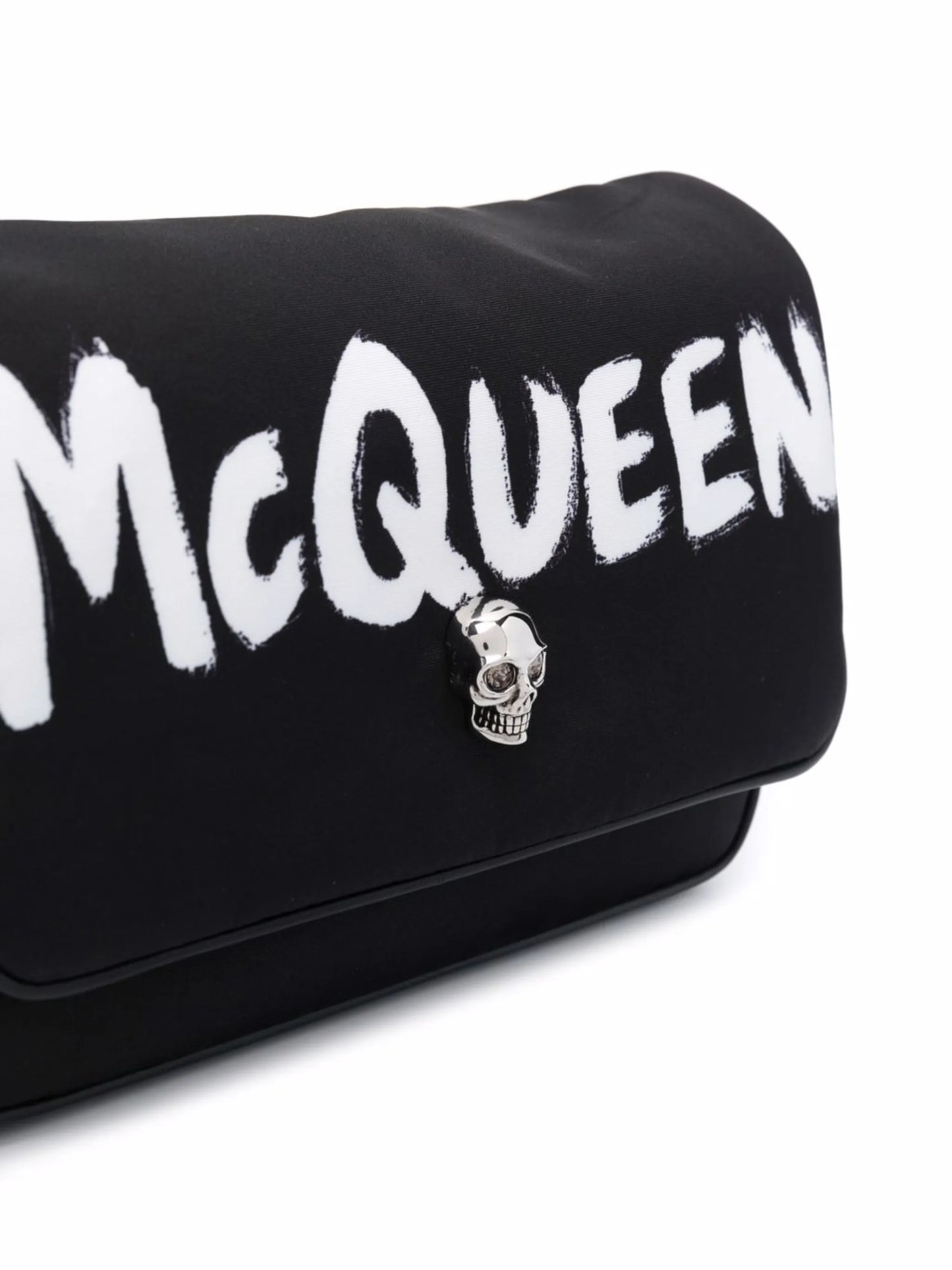 logo-graffiti-print crossbody bag