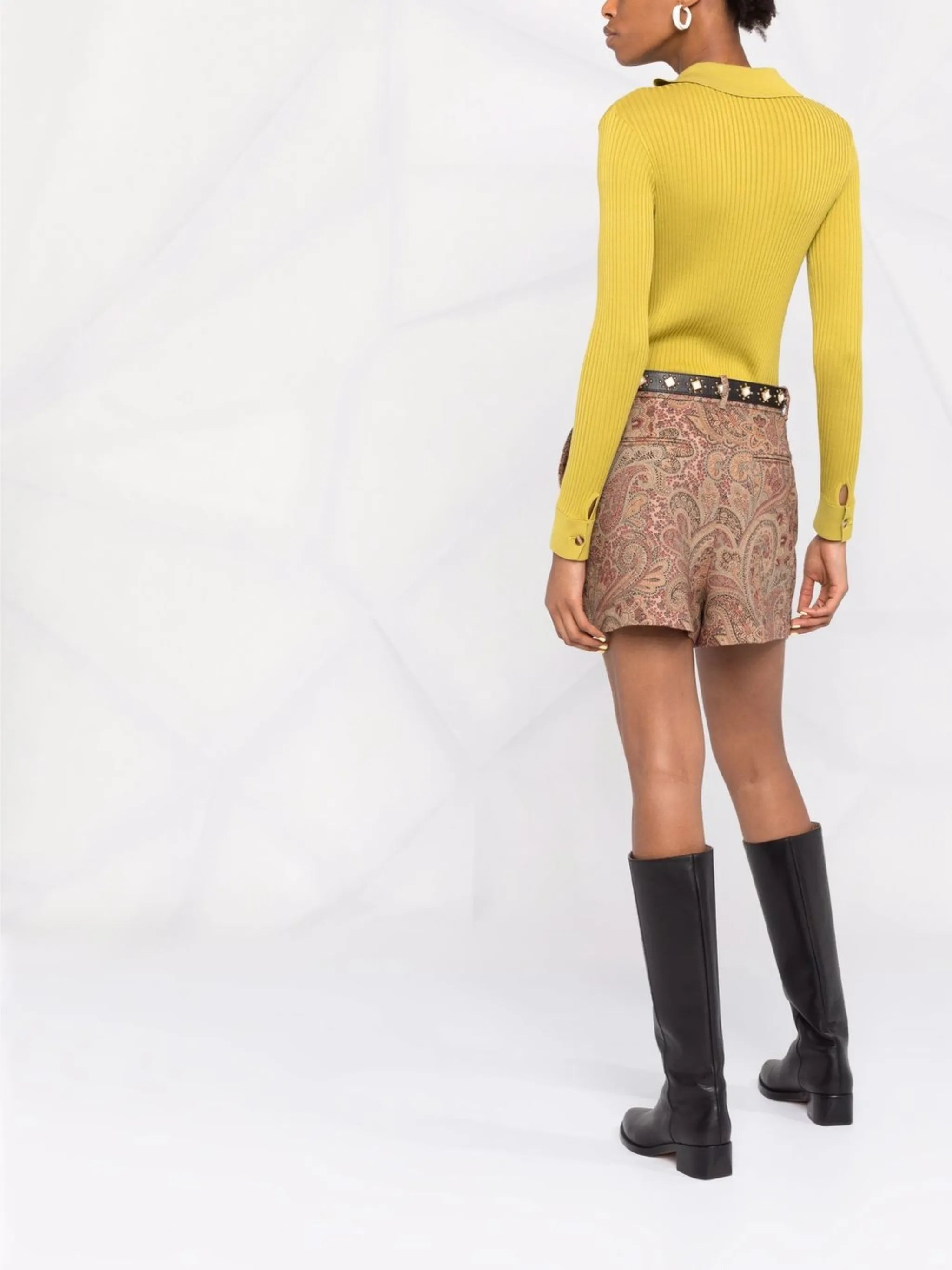 jacquard short culottes