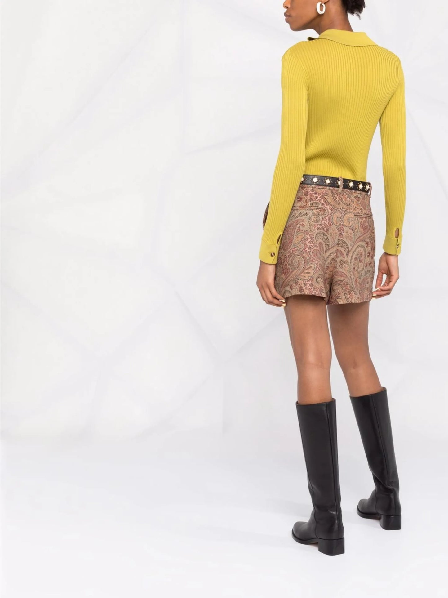 jacquard short culottes