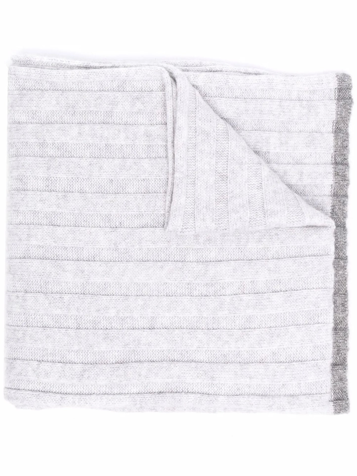 ribbed-knit cashmere scarf