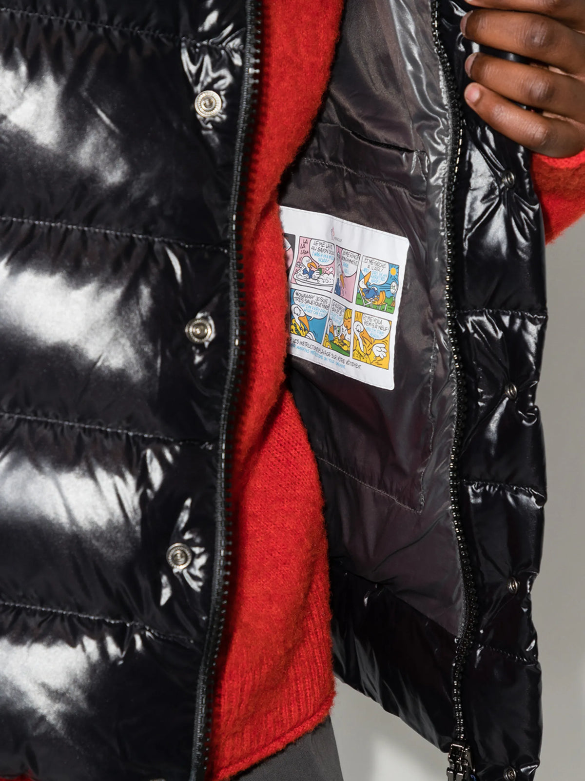 Tibb quilted logo-patch gilet