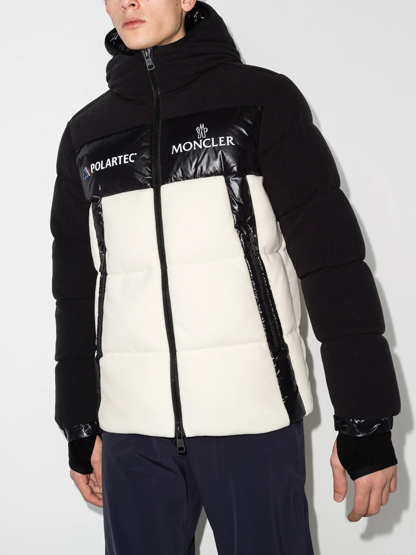 Malavoy two-tone padded jacket
