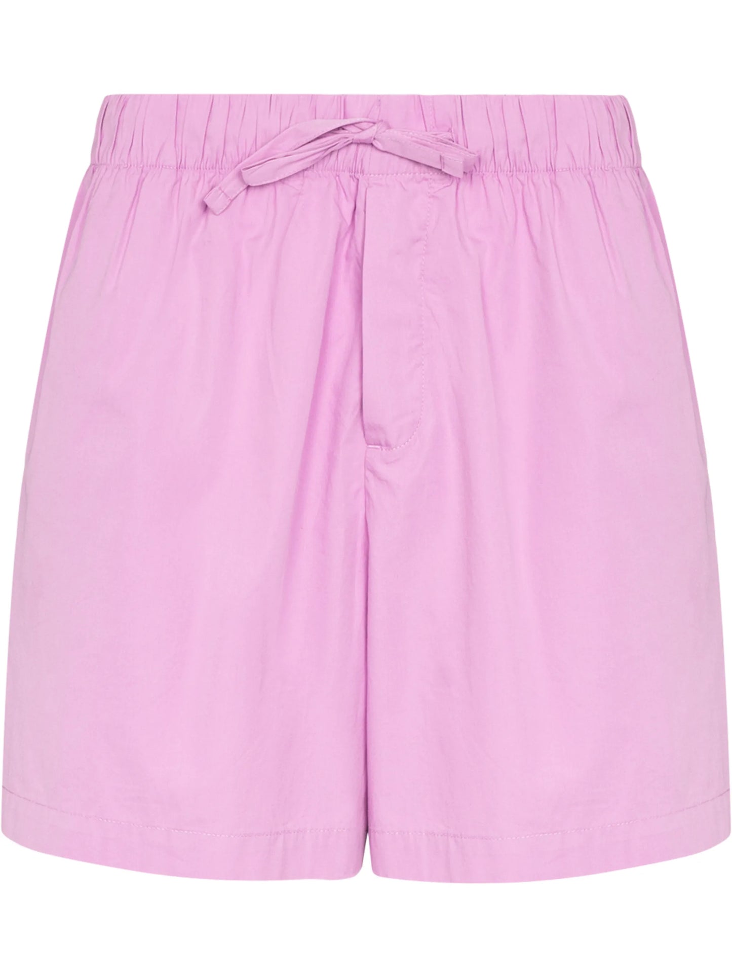 high-waist drawstring poplin shorts