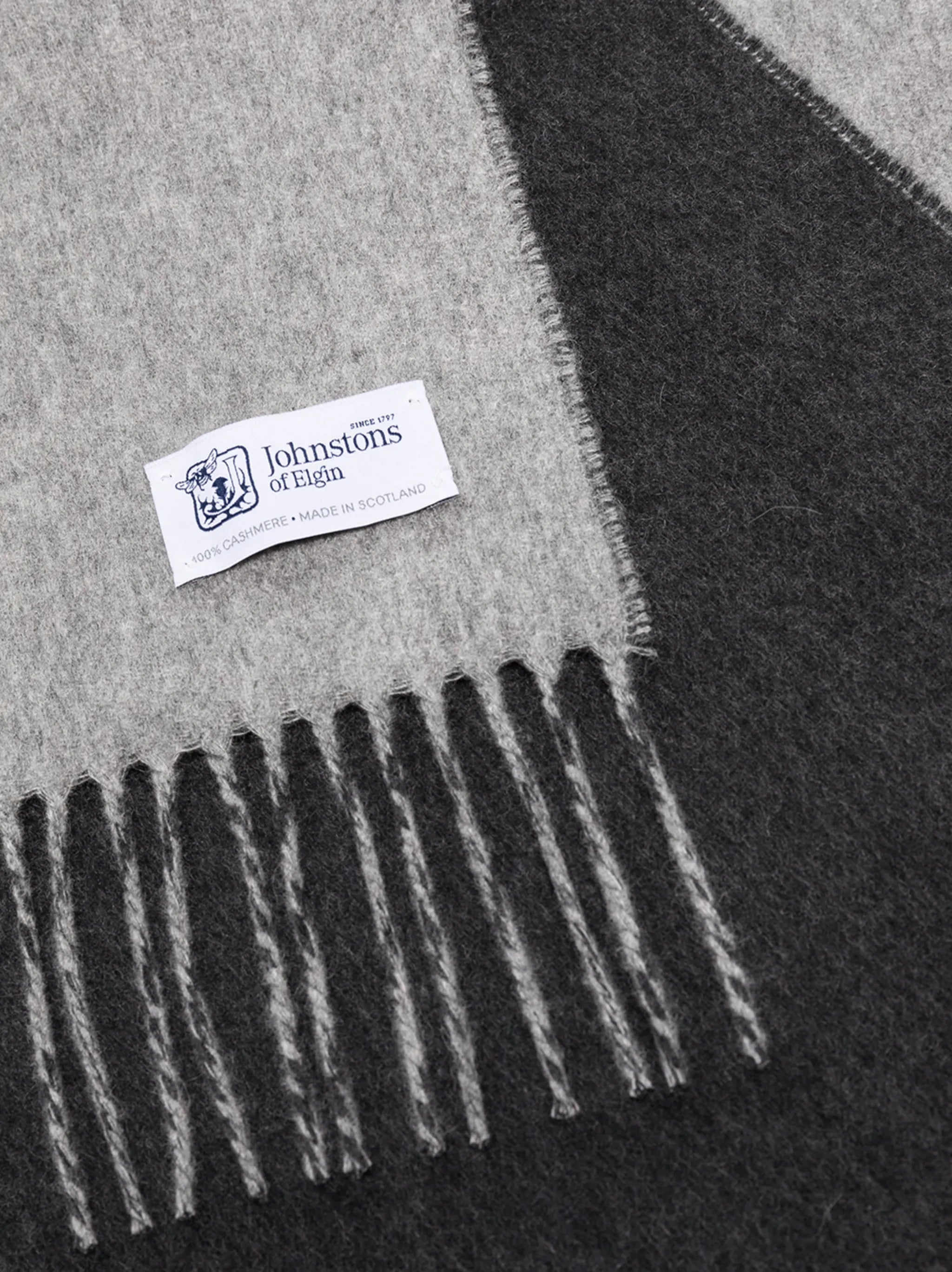 two-tone cashmere scarf