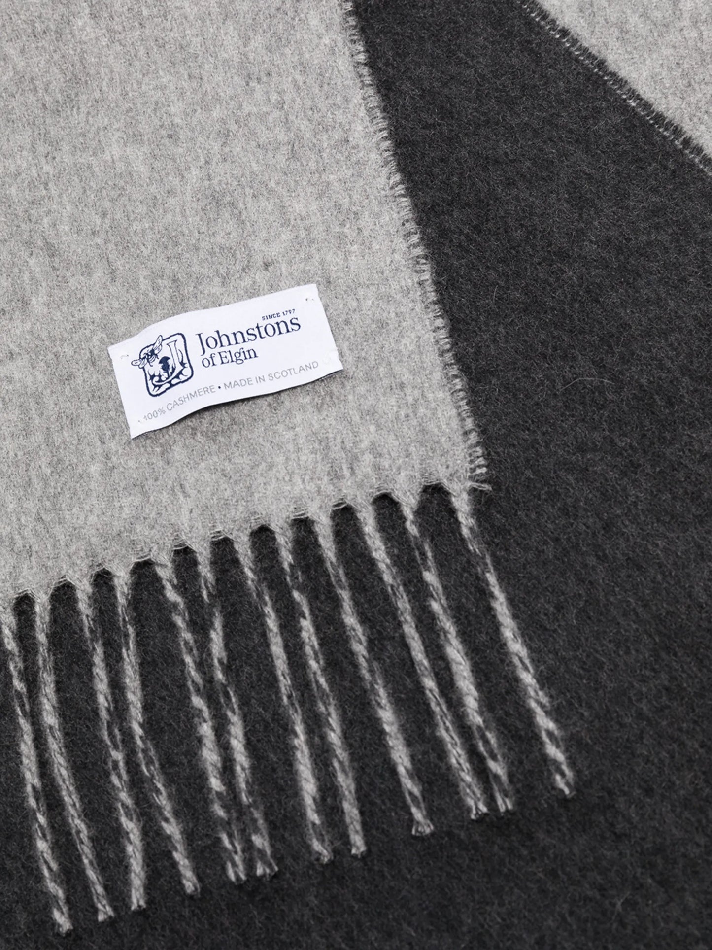 two-tone cashmere scarf