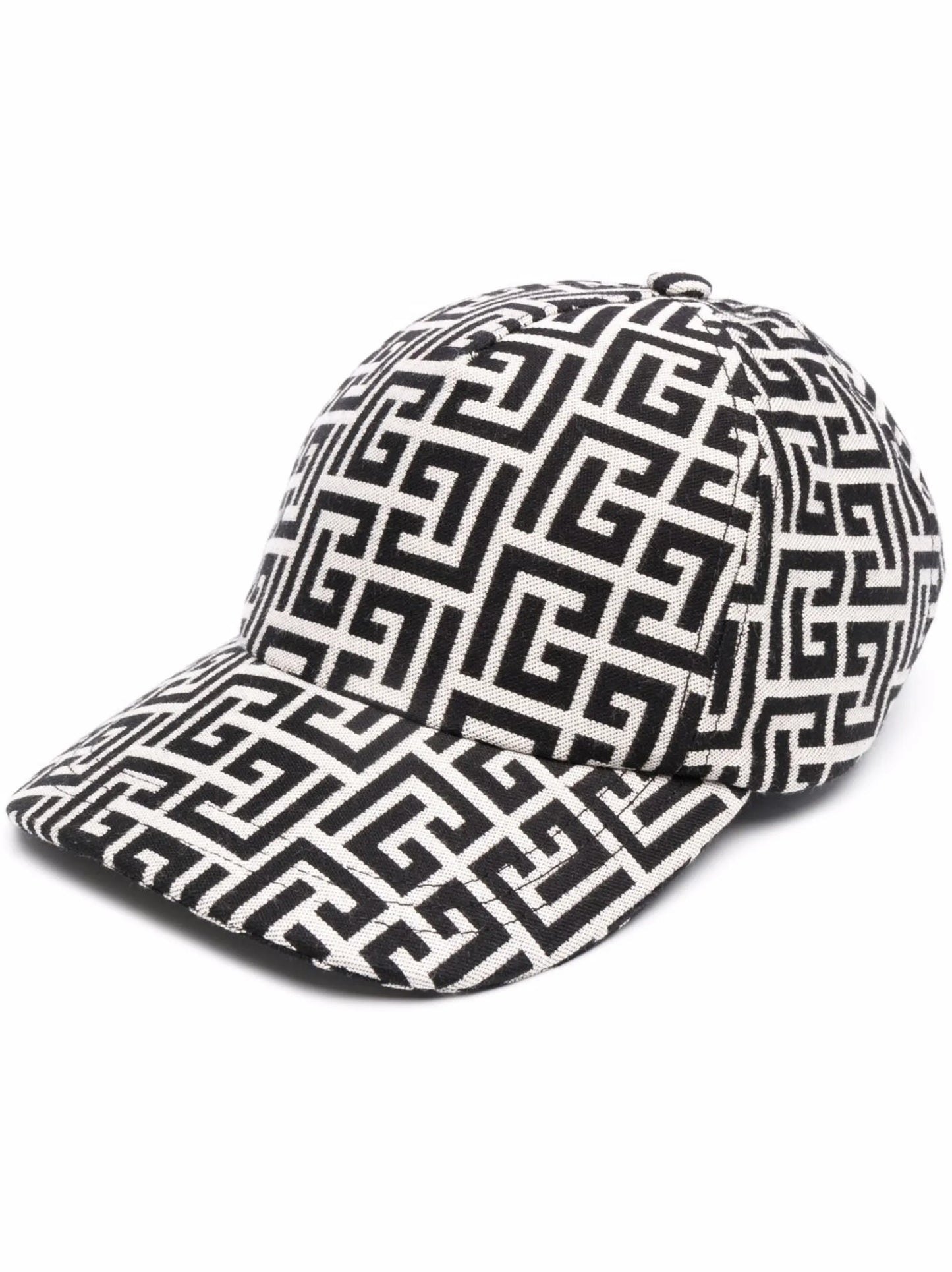 monogram-print baseball cap