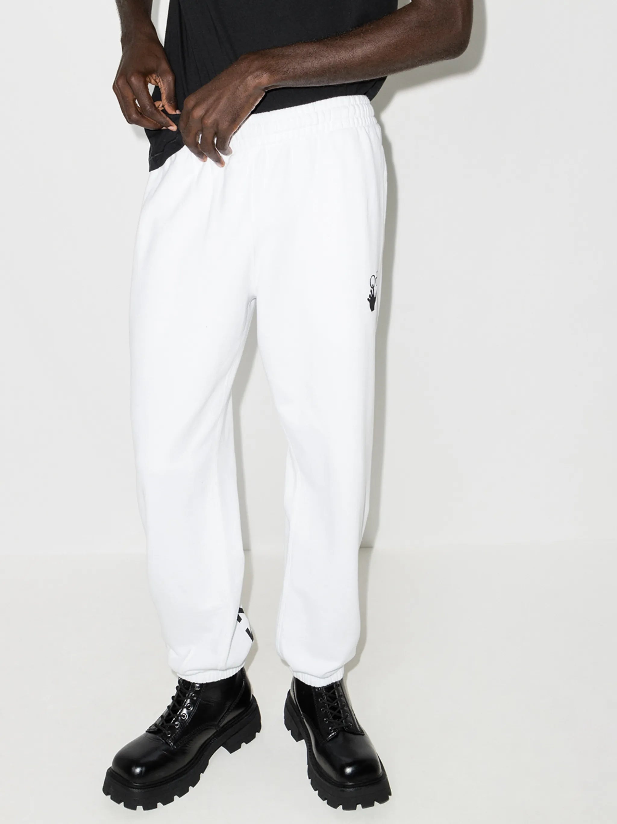 Caravaggio print tapered track pants