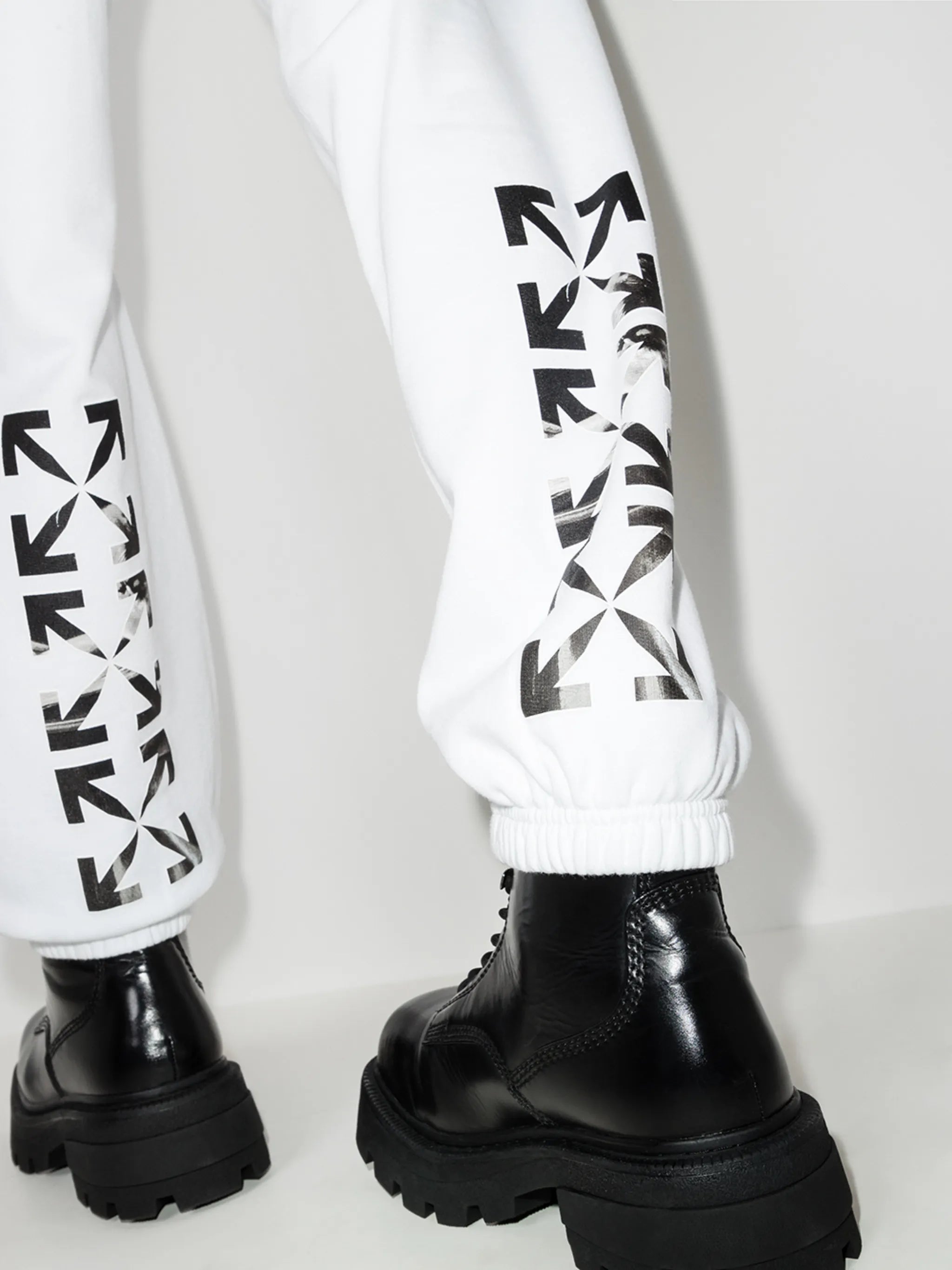 Caravaggio print tapered track pants