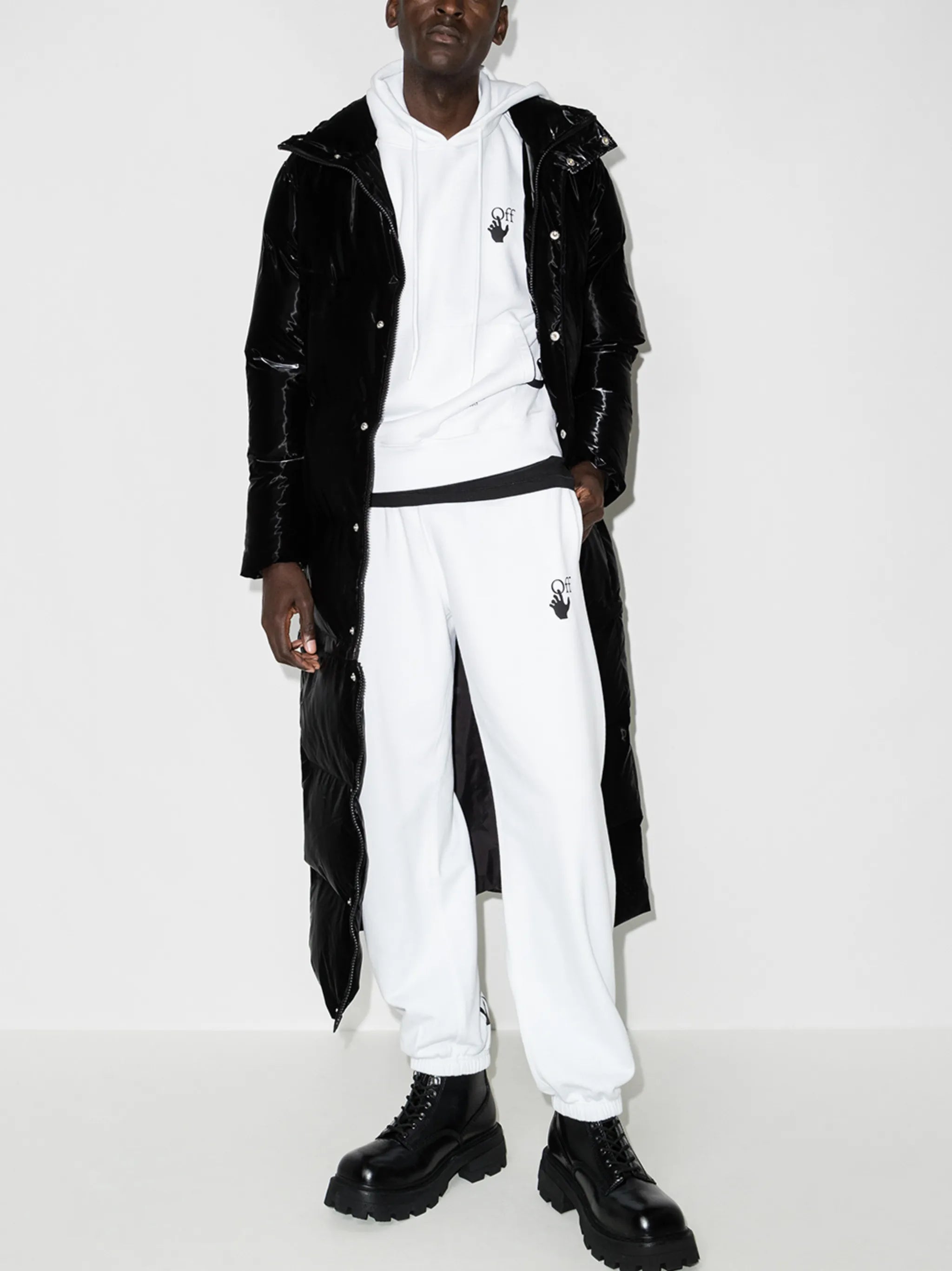 Caravaggio print tapered track pants