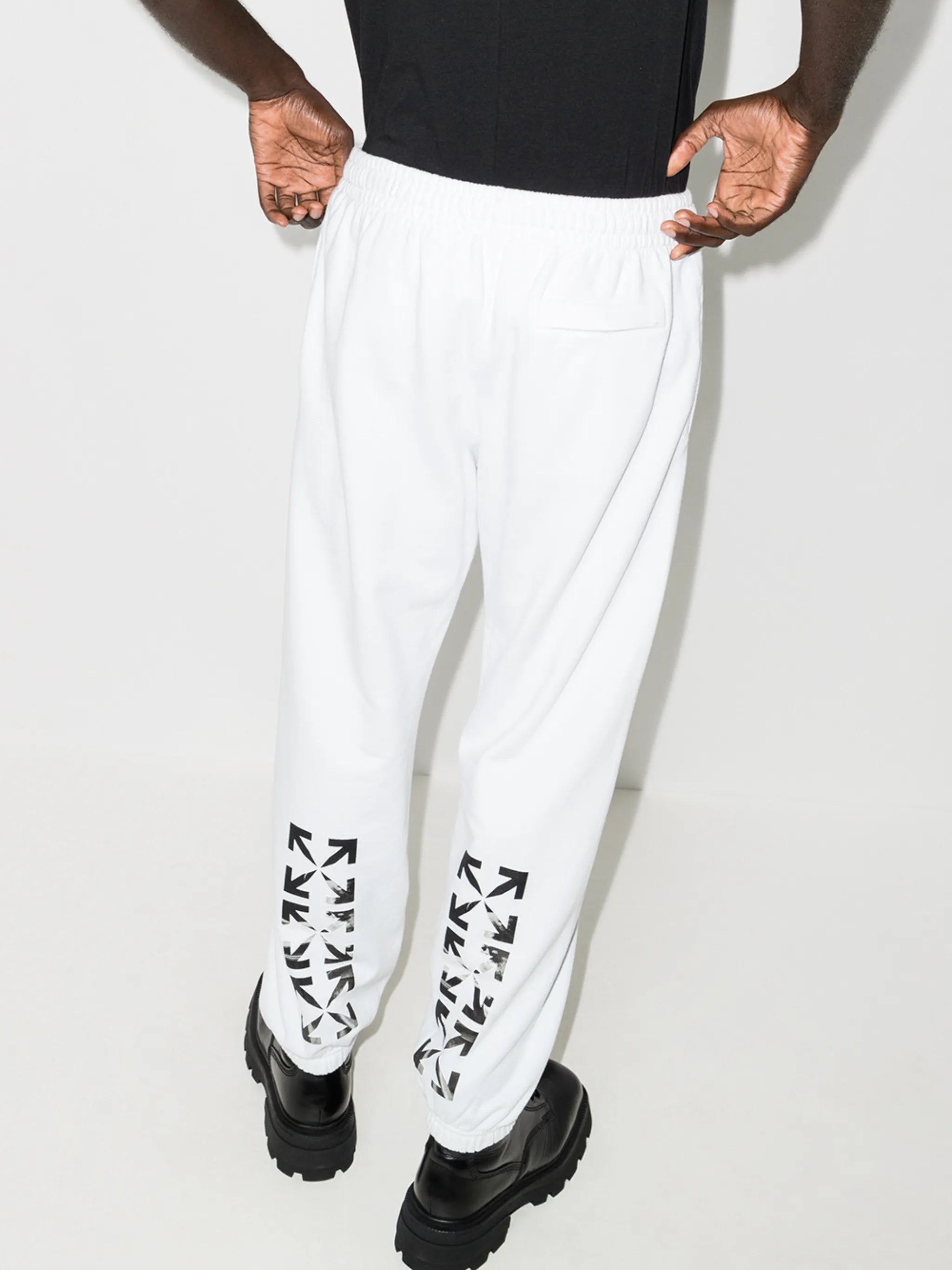 Caravaggio print tapered track pants