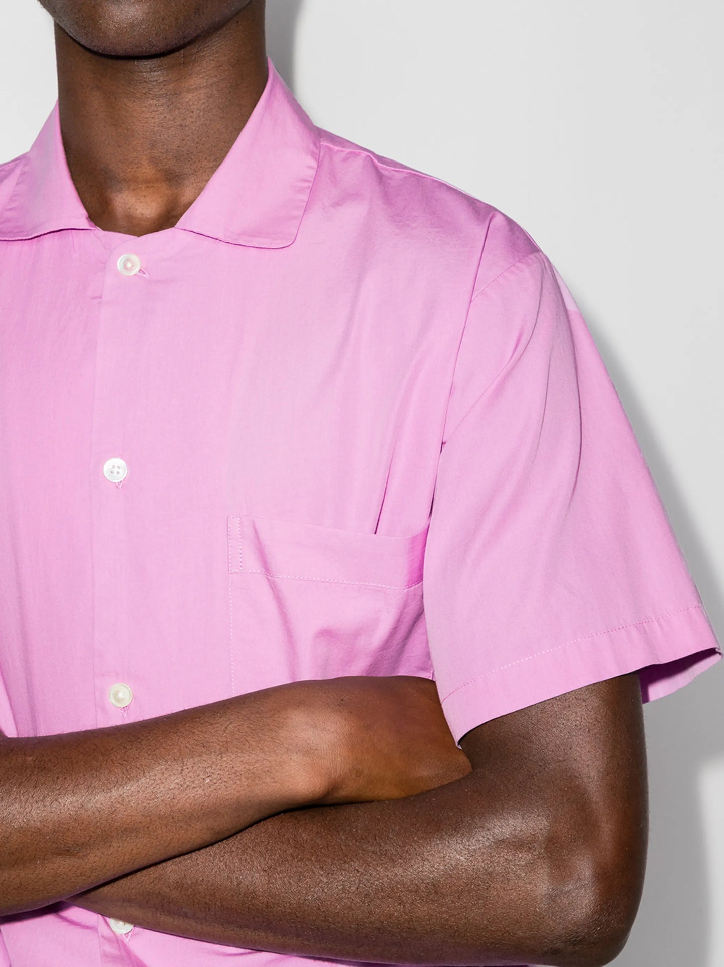 short-sleeve organic cotton pajama shirt