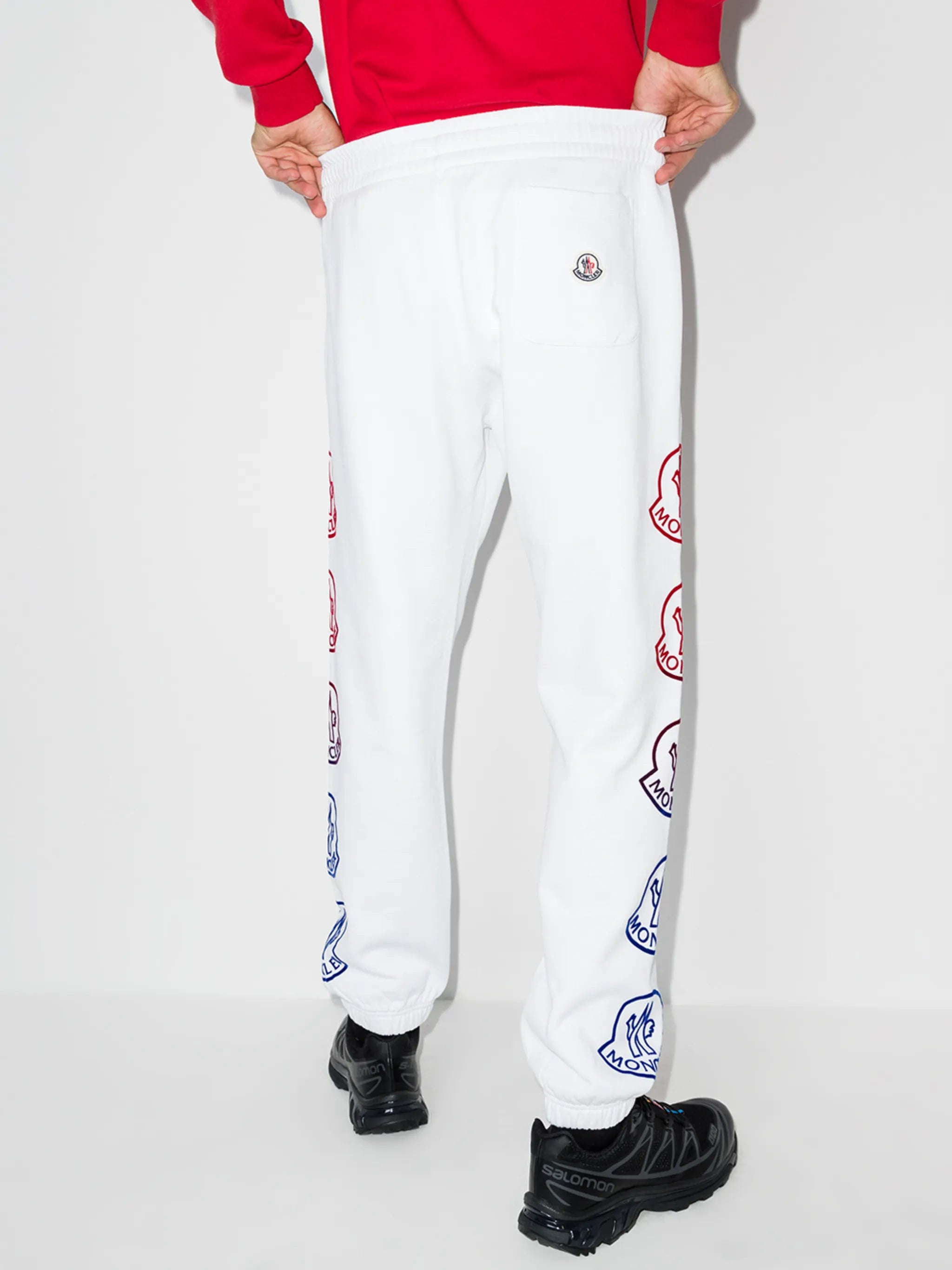 side logo-print track pants