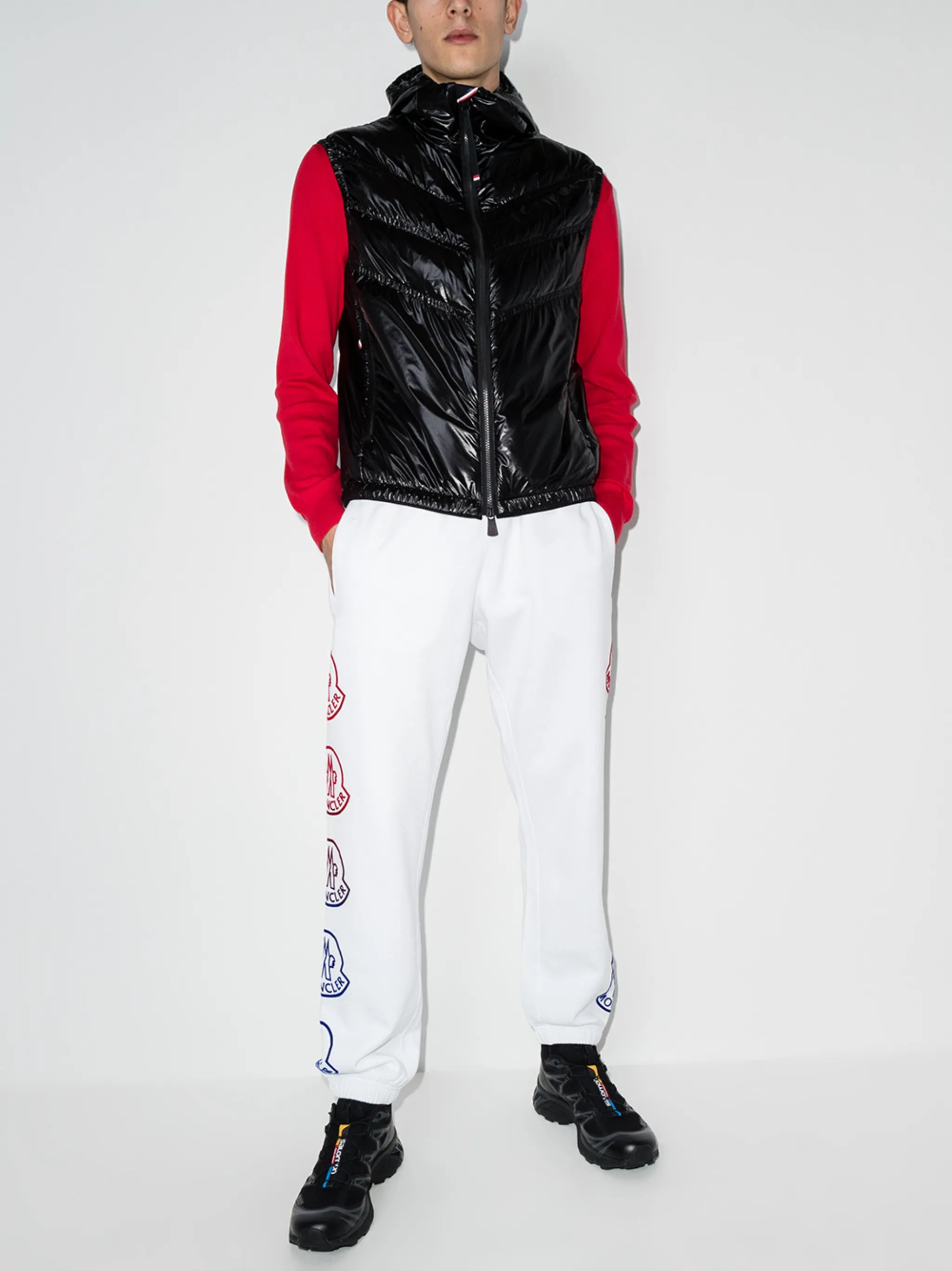 side logo-print track pants