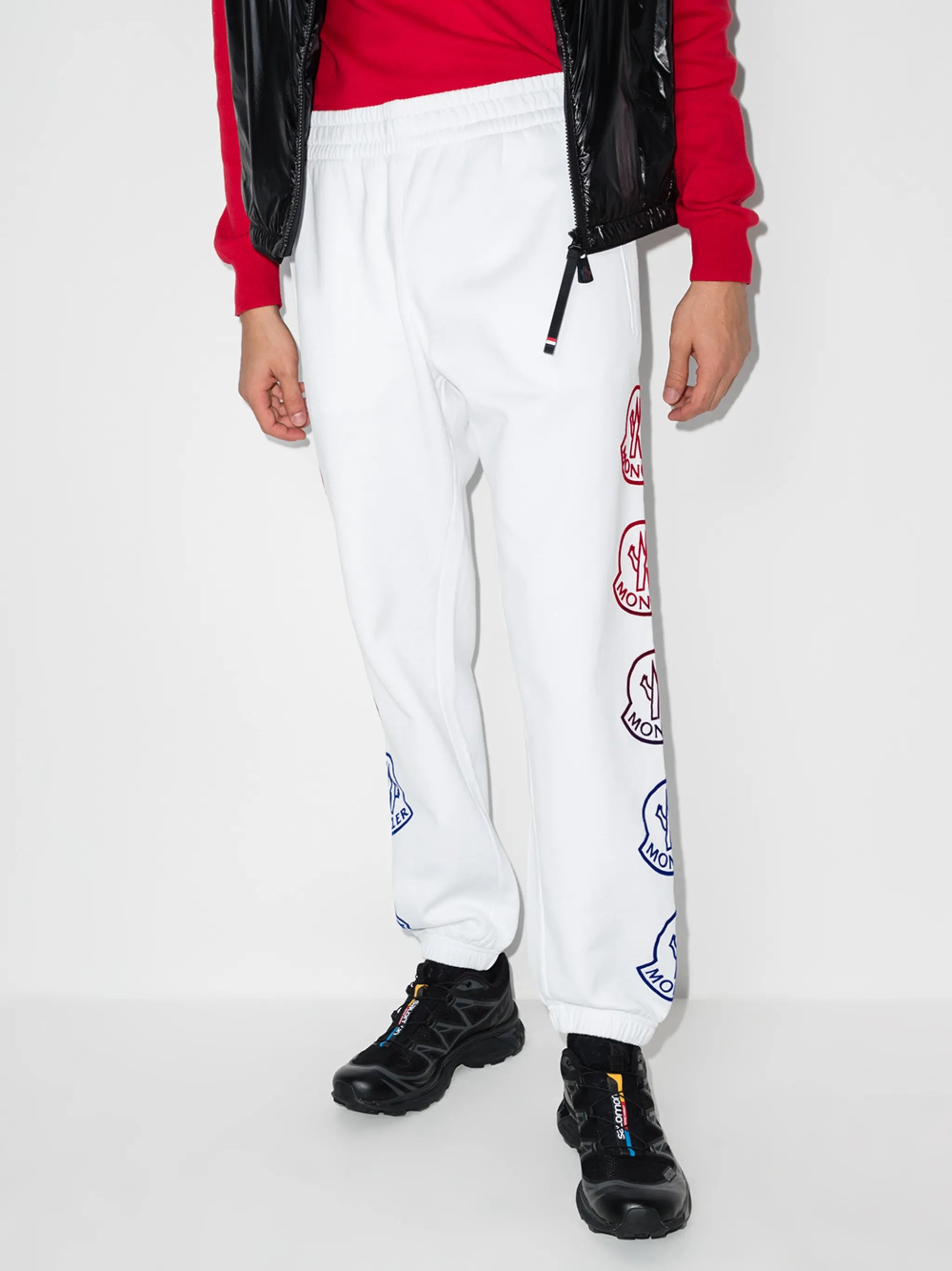side logo-print track pants