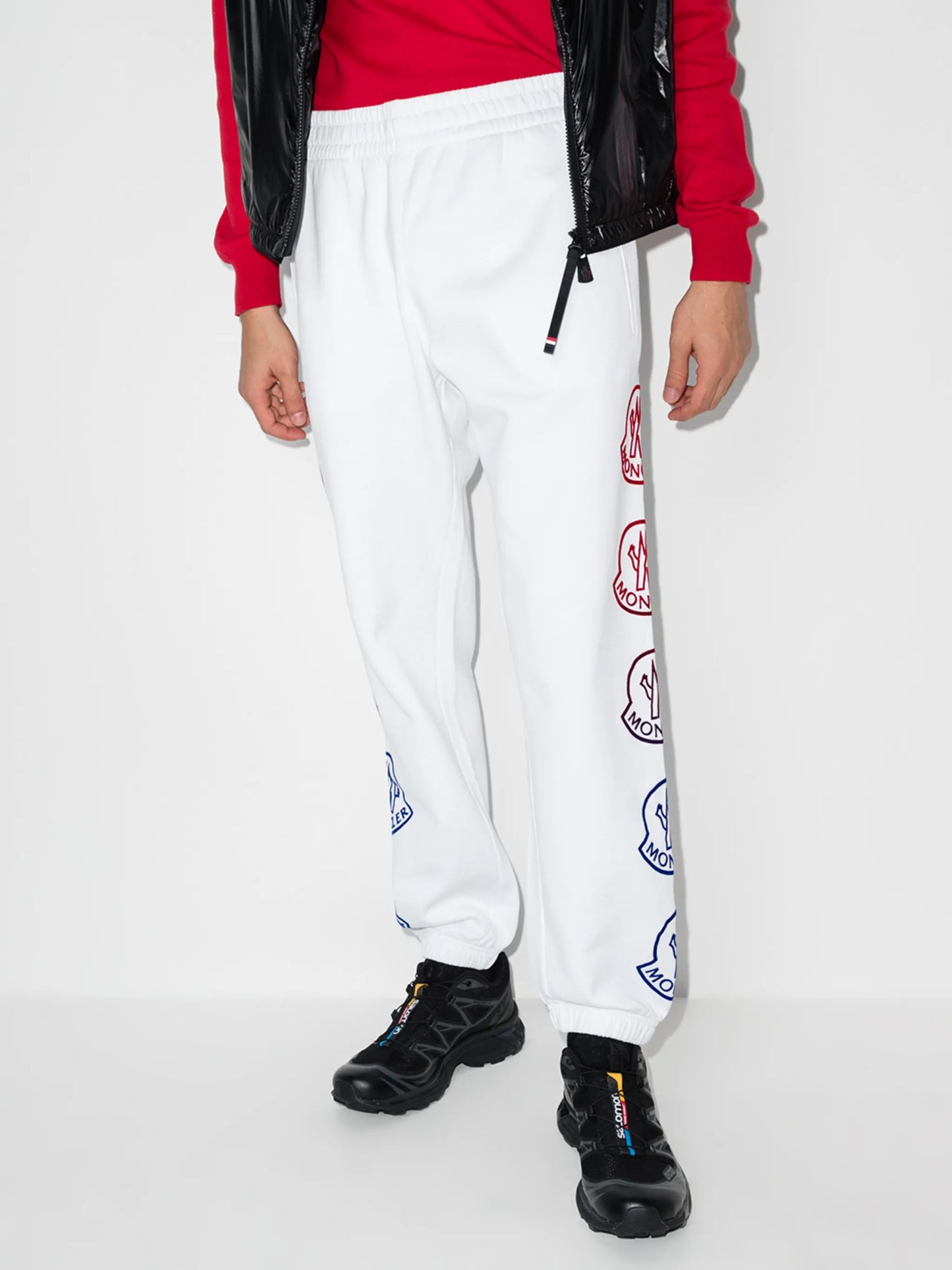 side logo-print track pants