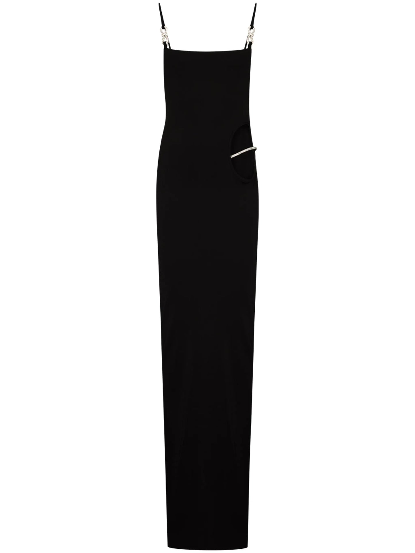 cutout crystal-embellished maxi dress