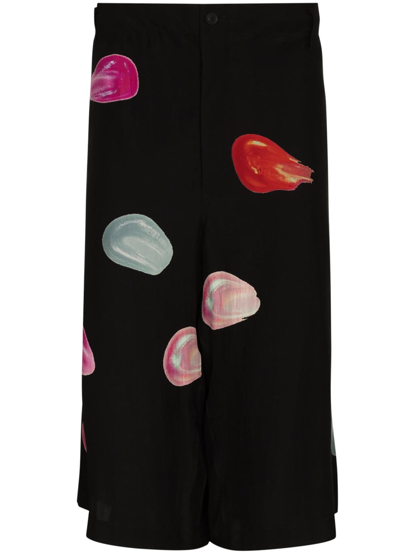 Tears silk Bermuda shorts