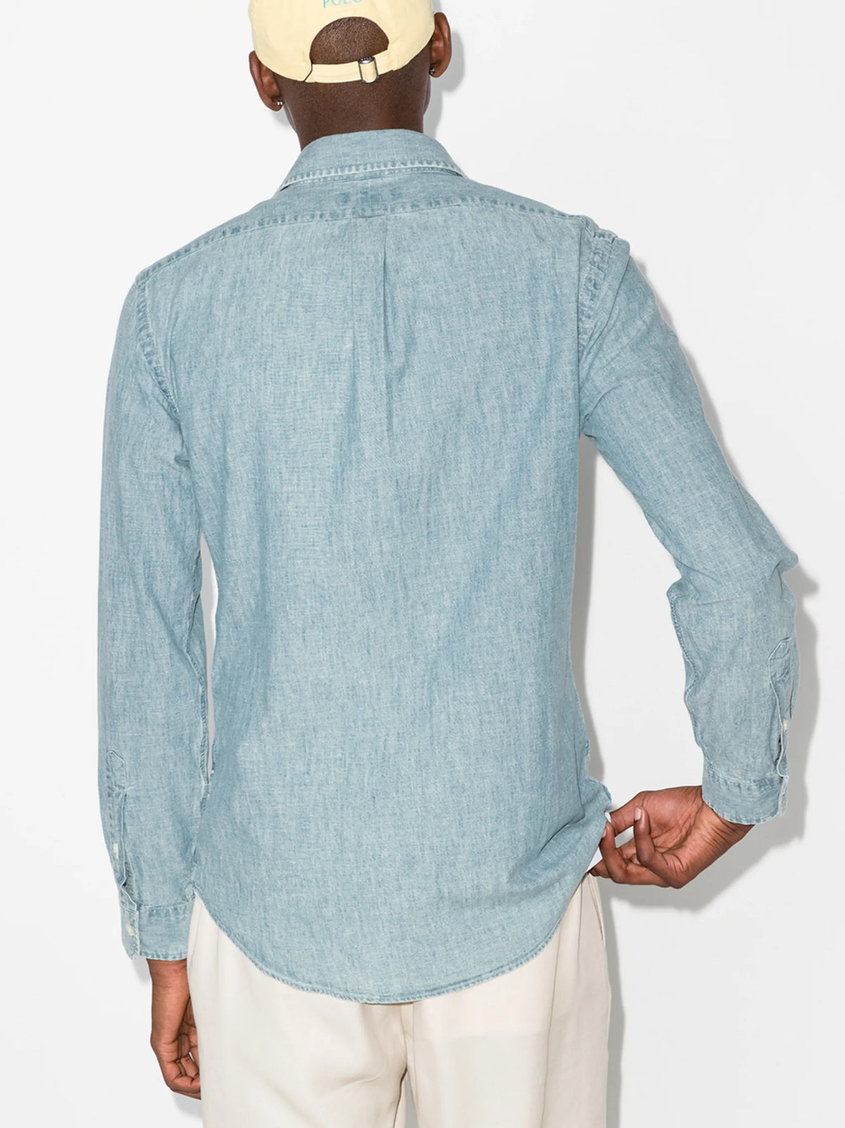 logo-embroidered button-down shirt
