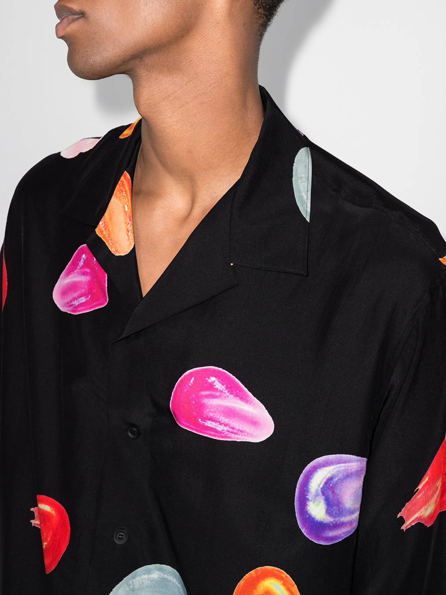 Tear short-sleeve oversized shirt