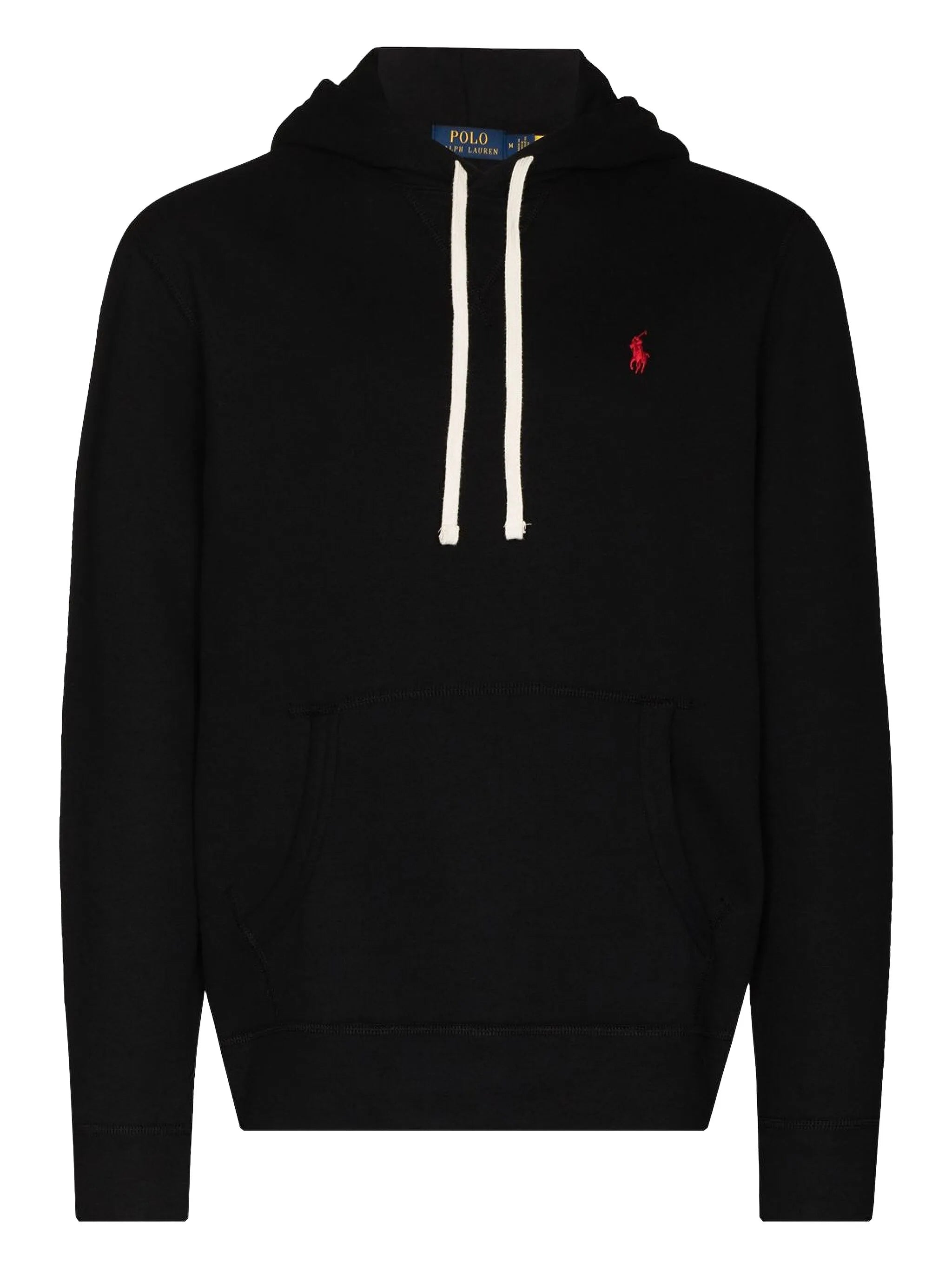embroidered logo hooded sweatshirt