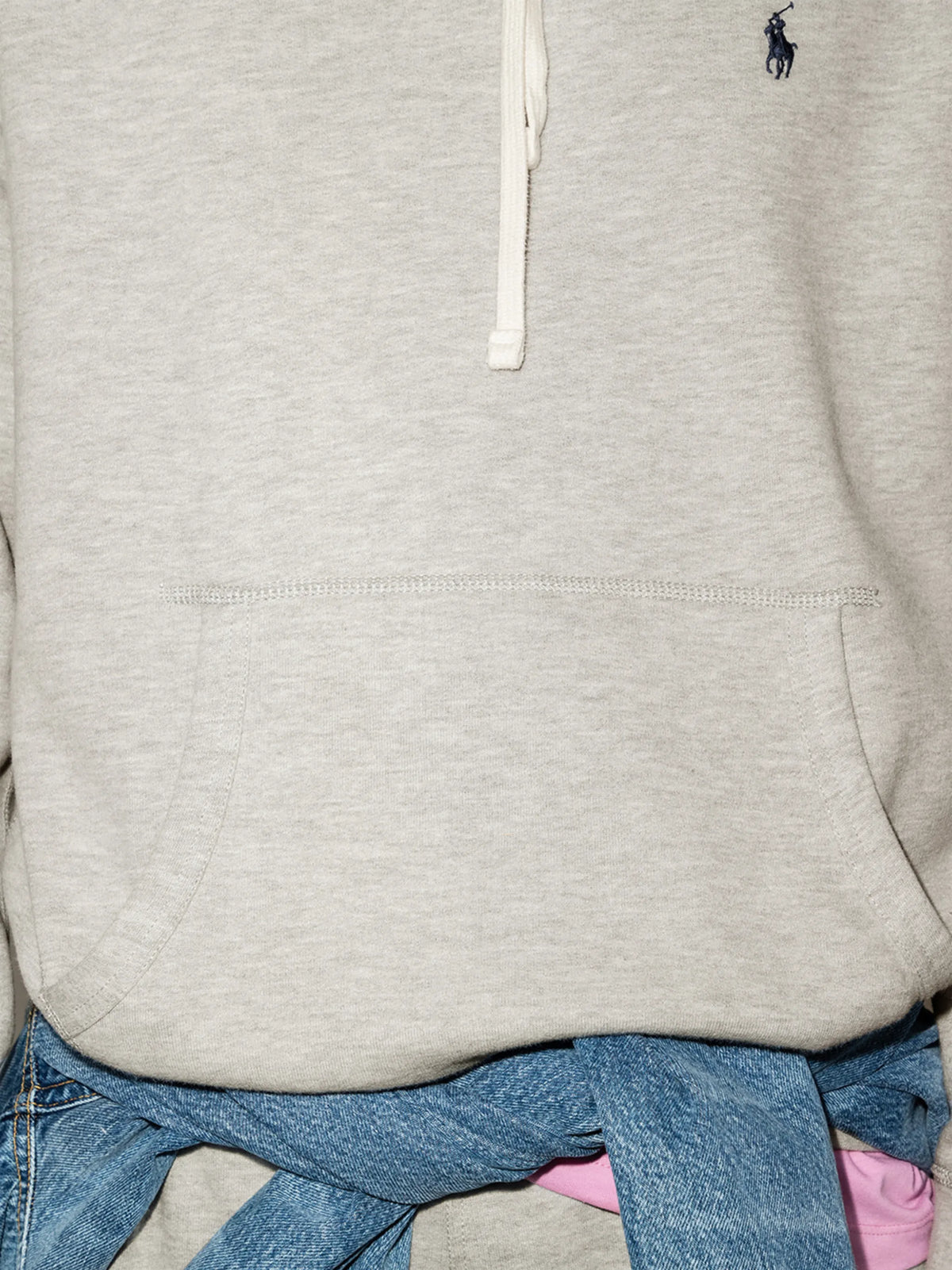 logo-embroidered hoodie