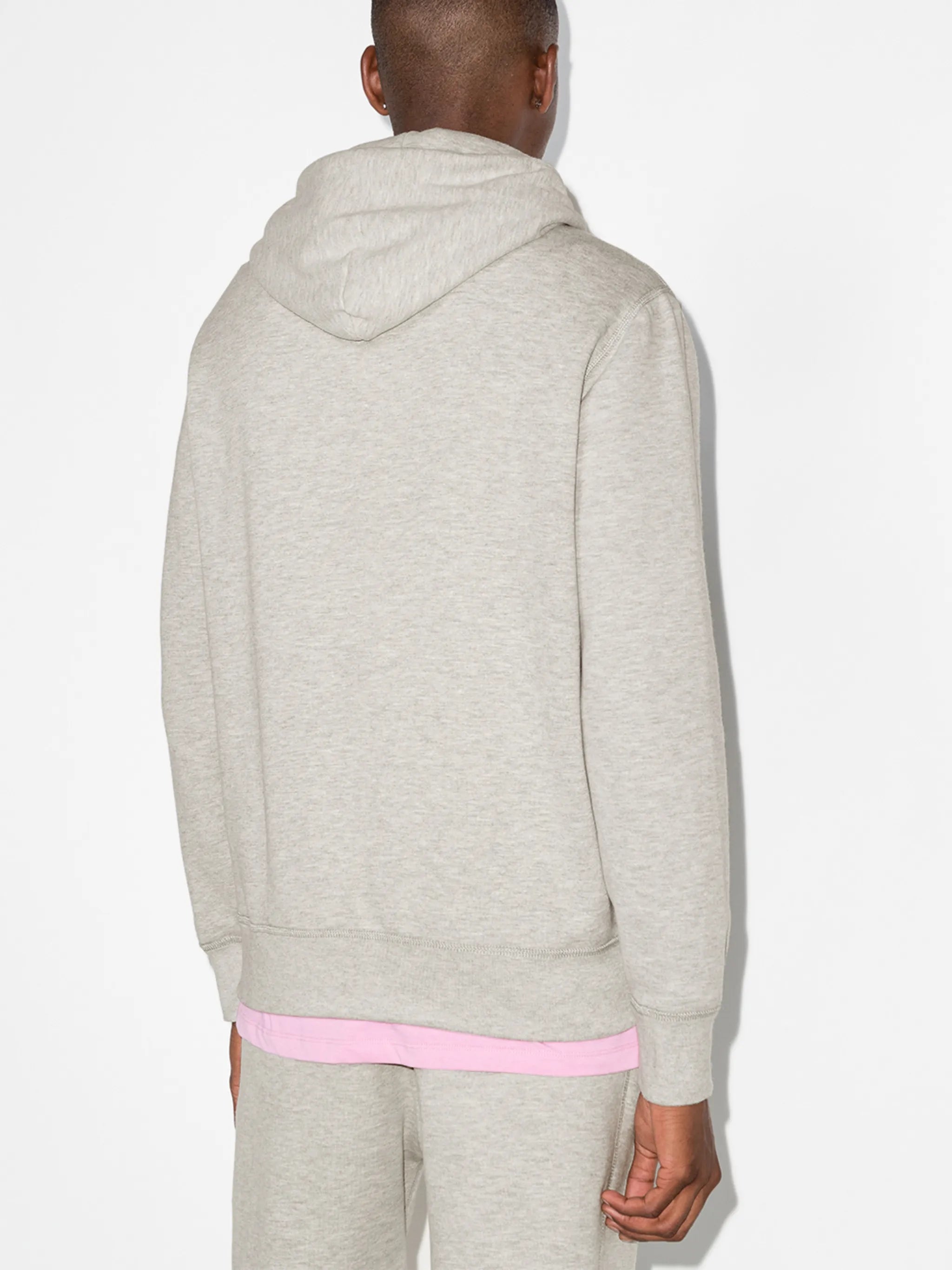 logo-embroidered hoodie