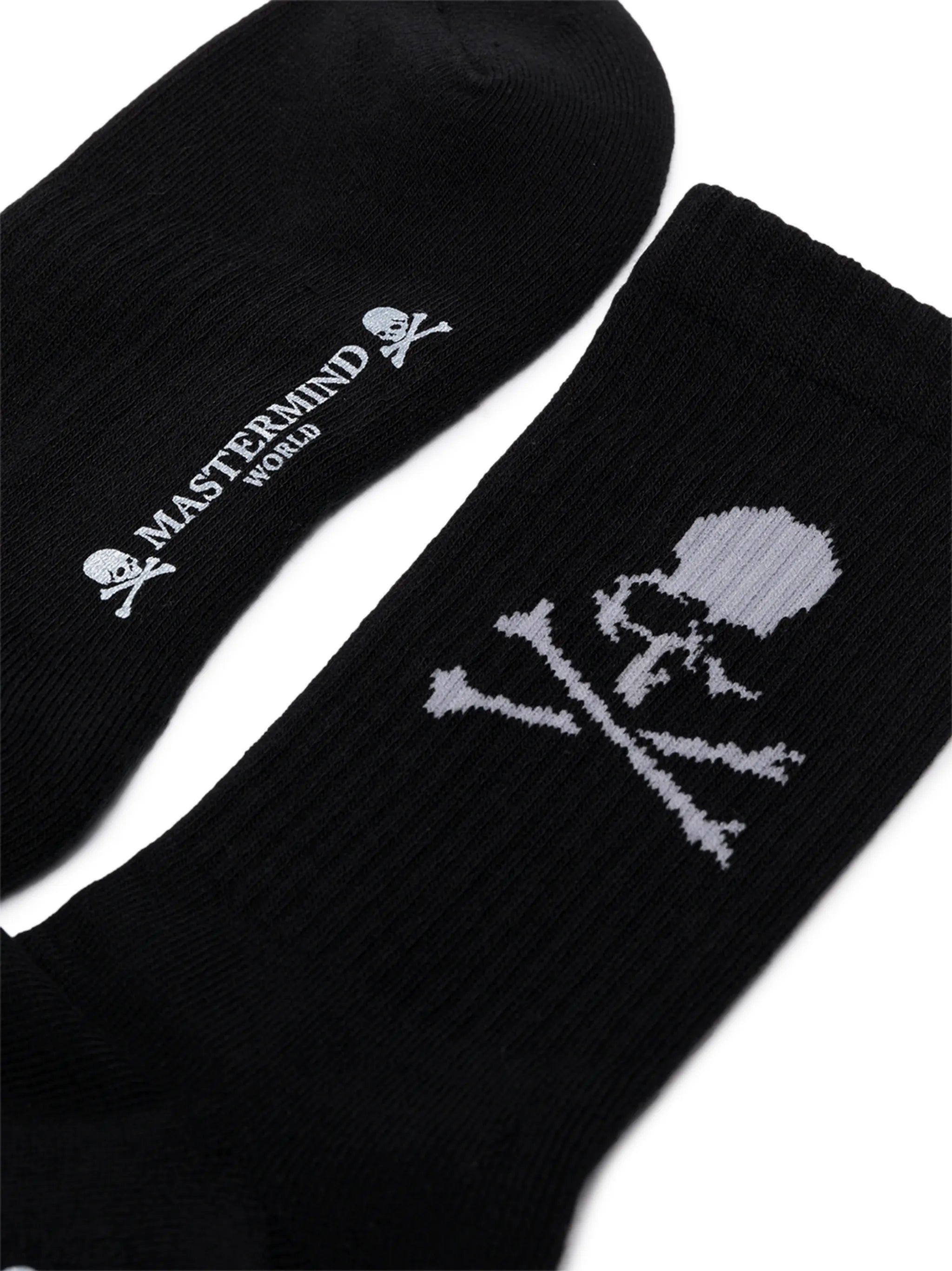 skull motif ankle socks