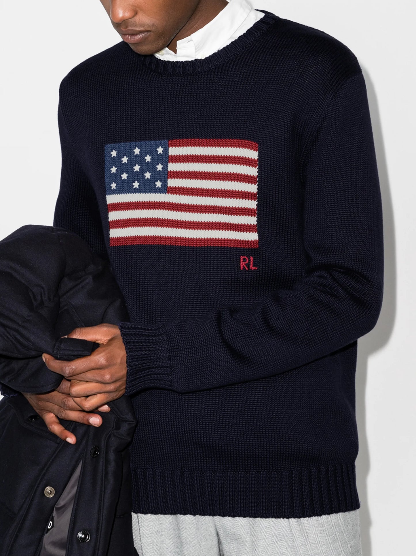American Flag cotton jumper