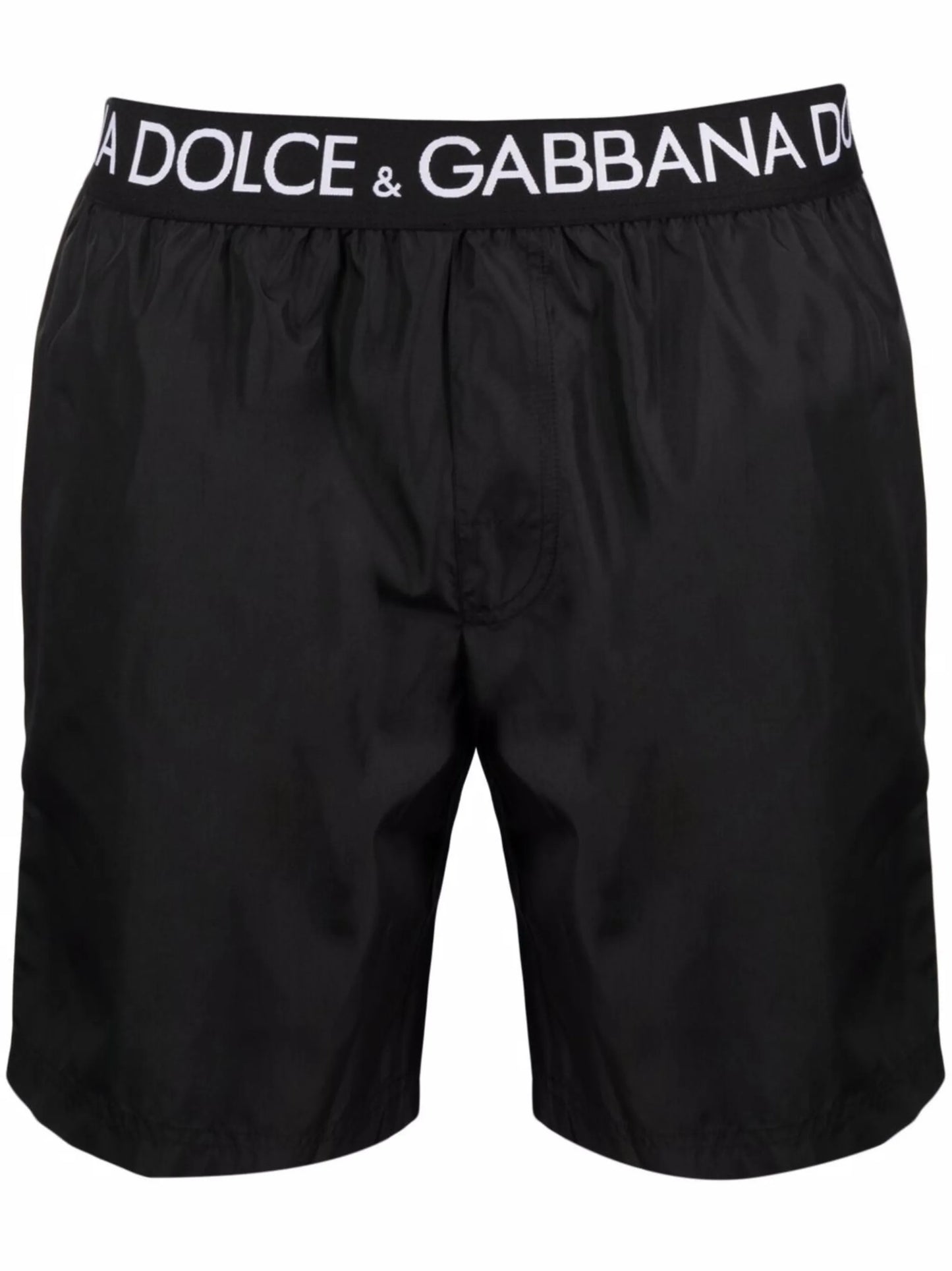 logo-waistband swim shorts