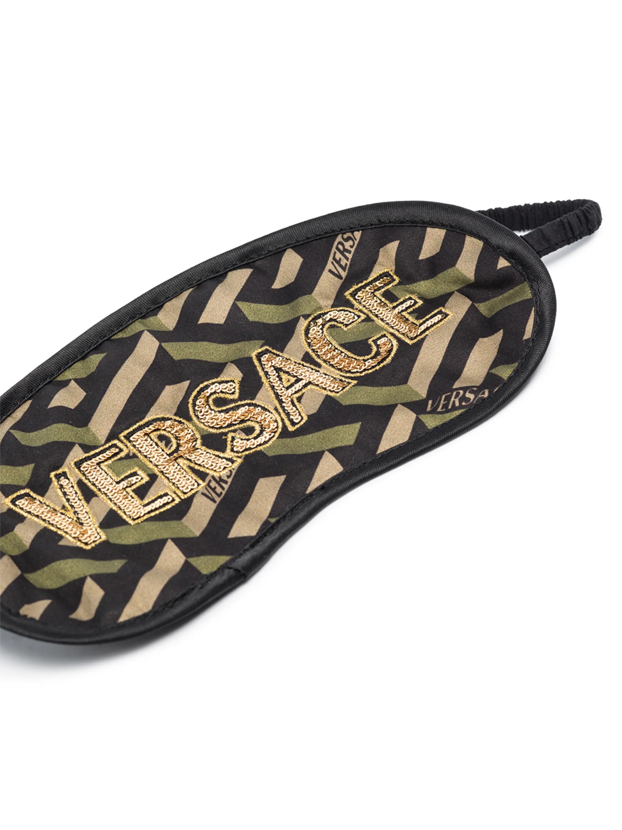 La Greca-print sleep mask