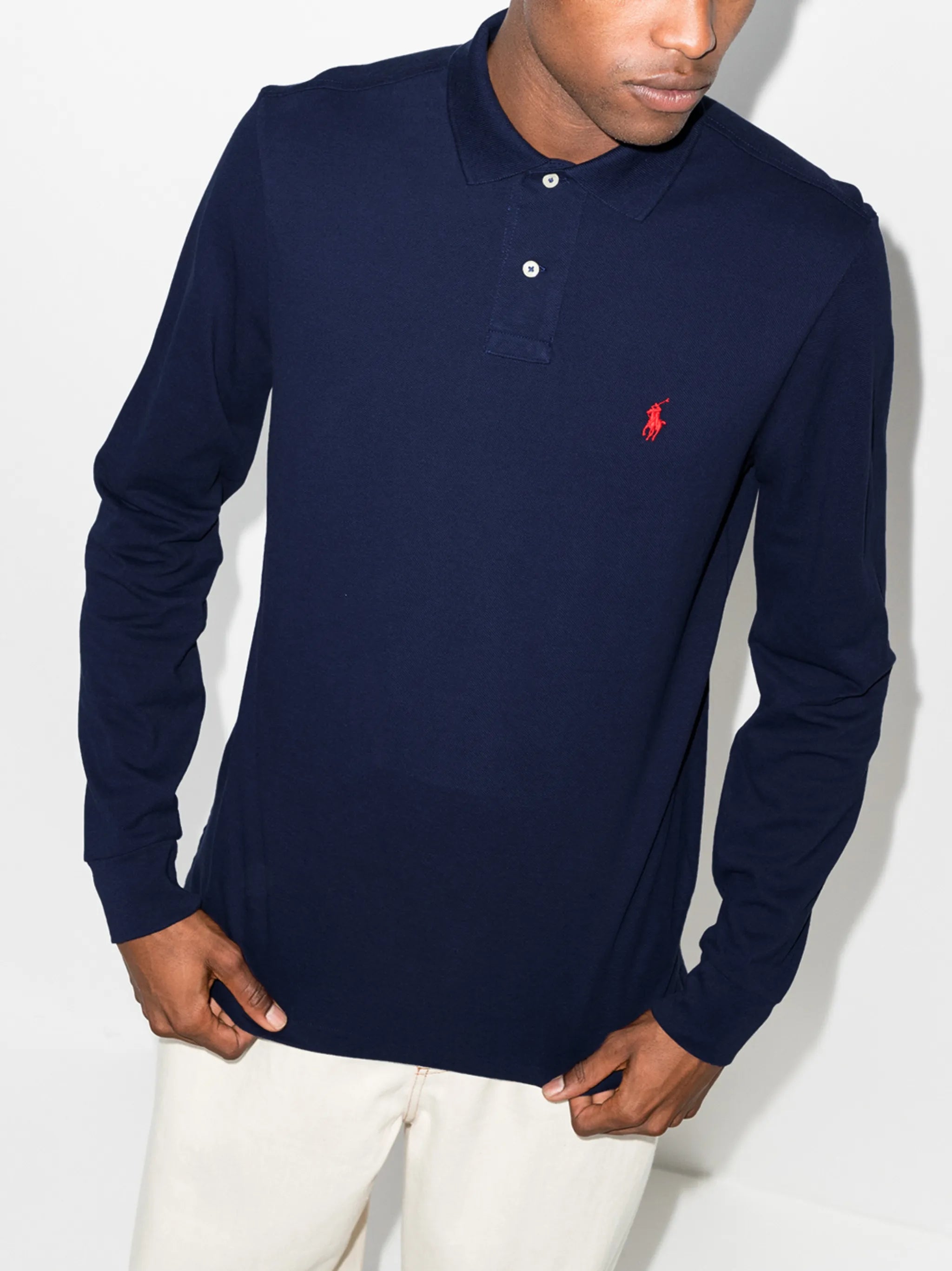Custom Slim Fit mesh polo shirt