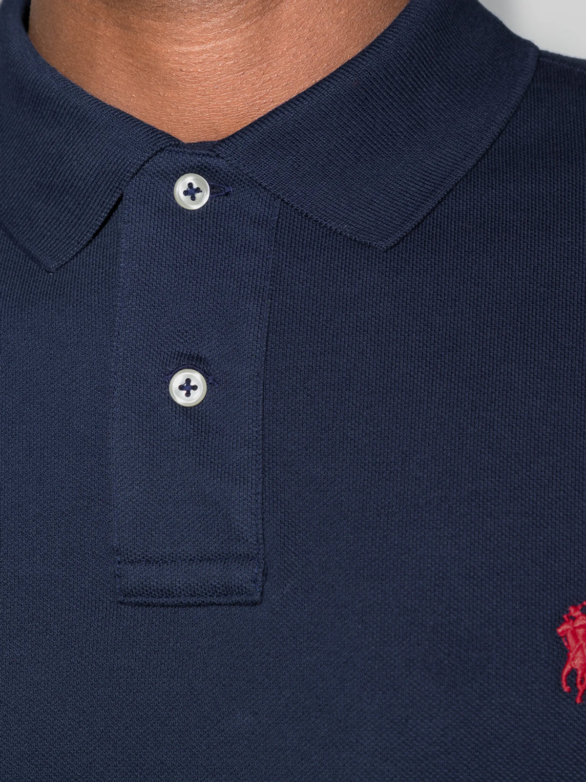 logo-embroidered cotton polo shirt
