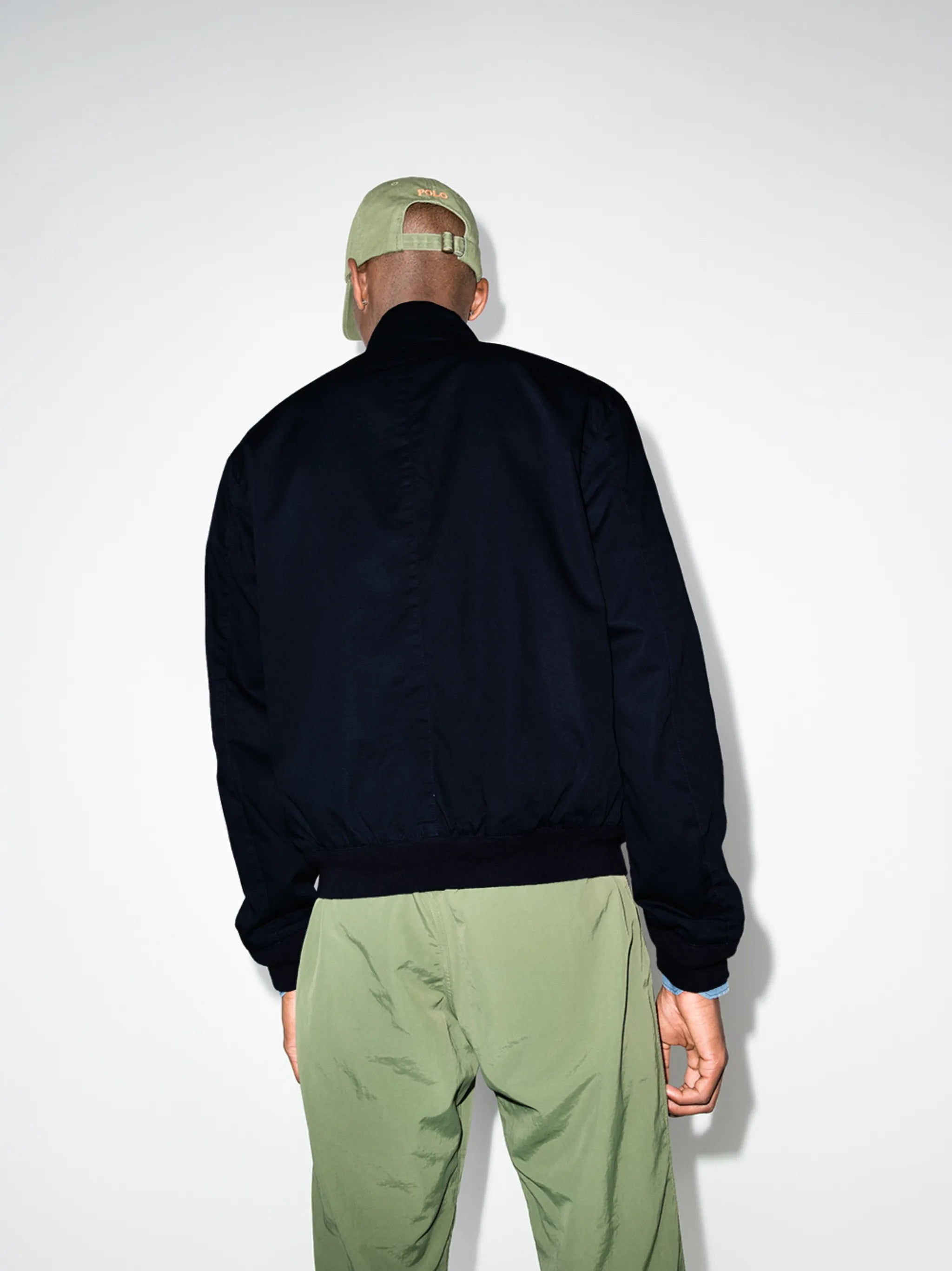 embroidered Pony zip-up jacket