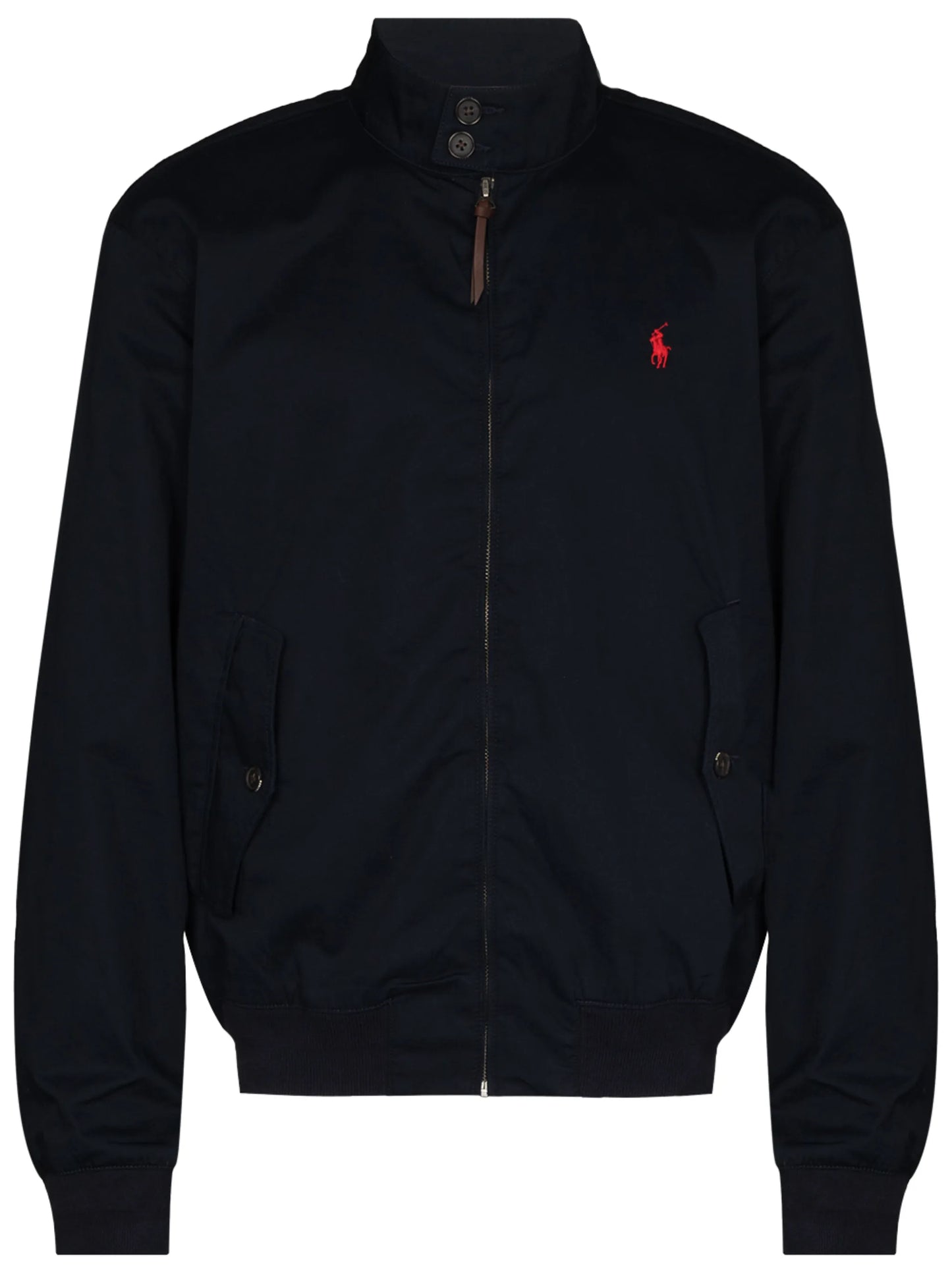 embroidered Pony zip-up jacket