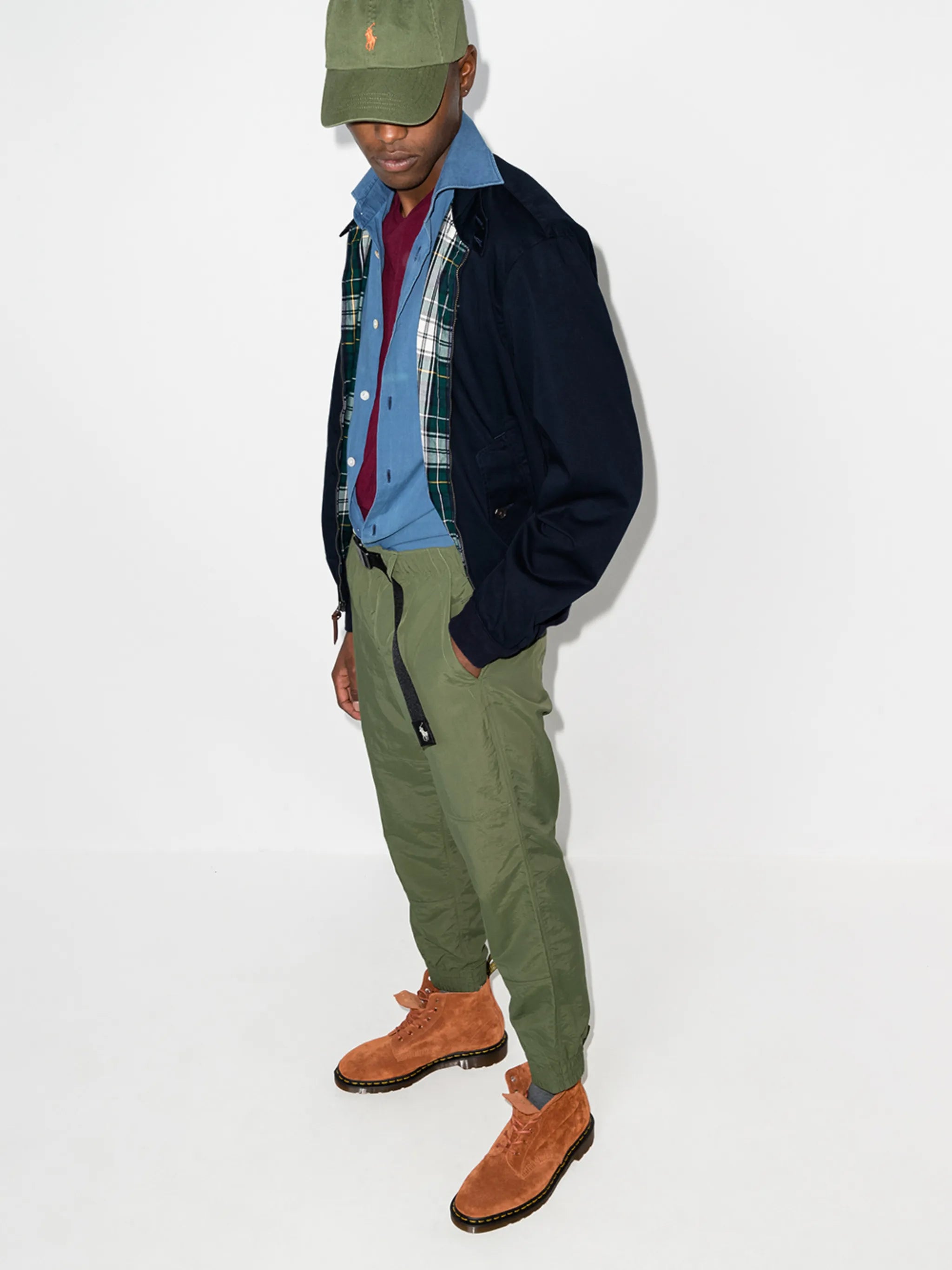 embroidered Pony zip-up jacket