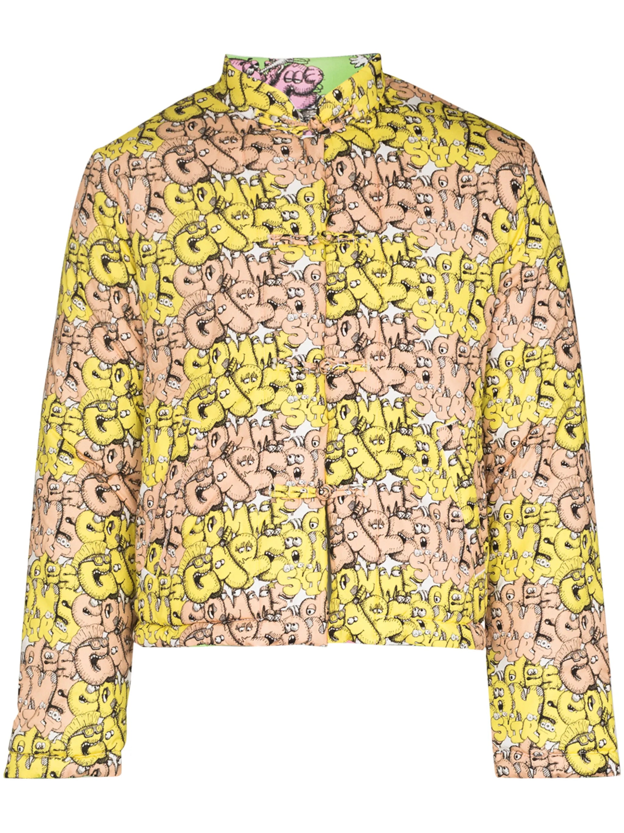 x KAWS all-over logo jacket