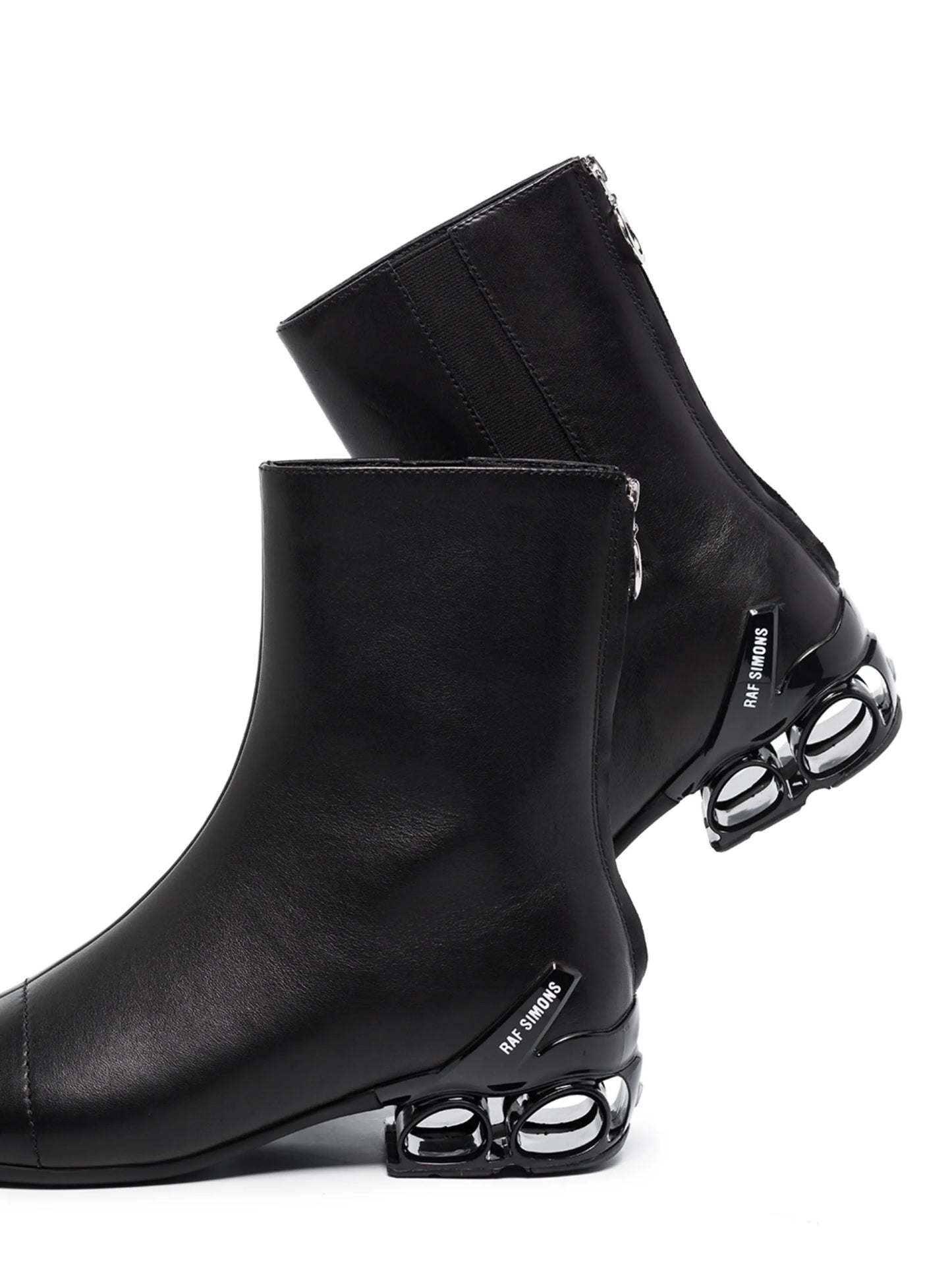 Cycloid-4 leather ankle boots