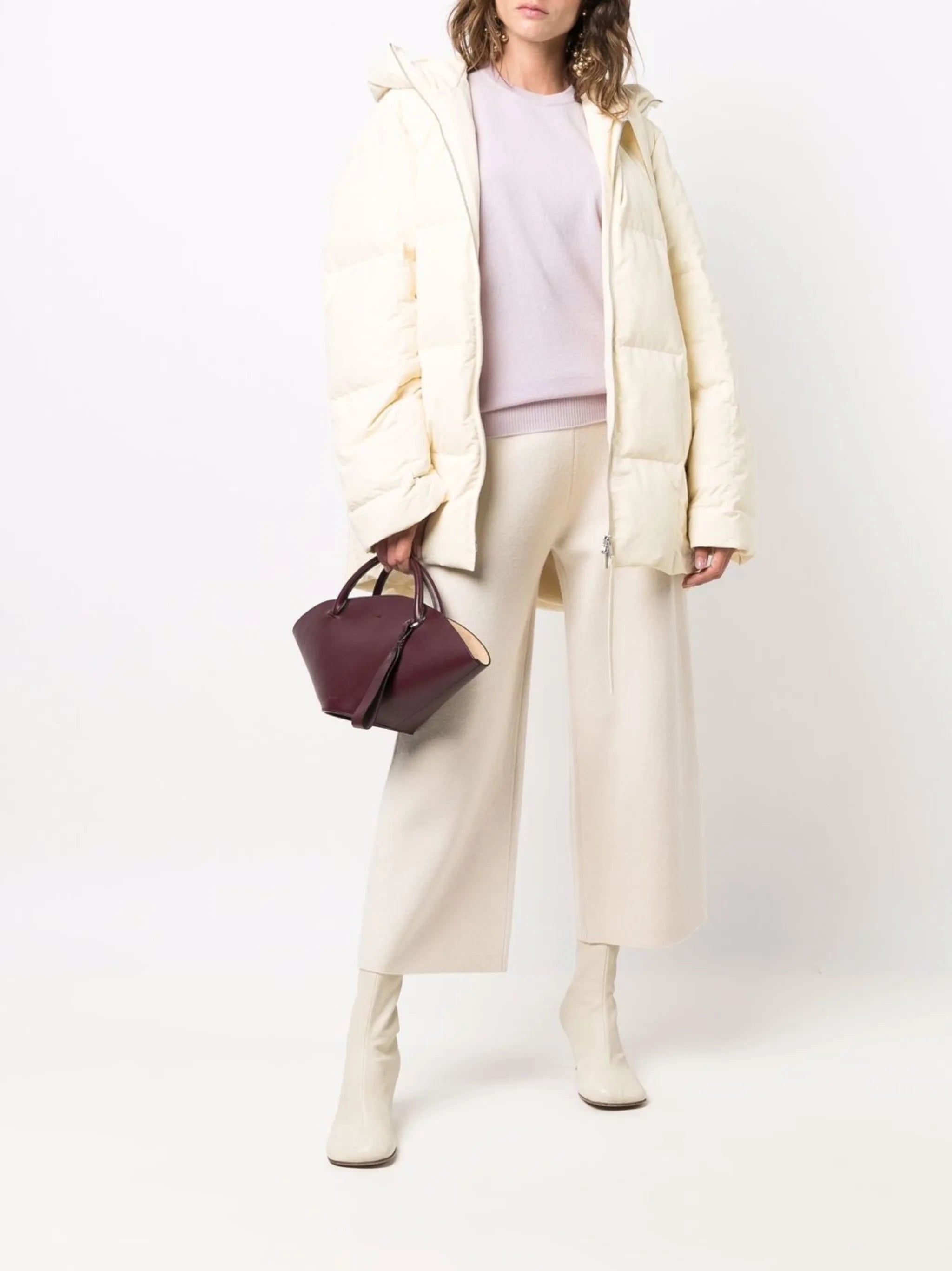 oversize hooded down jacket