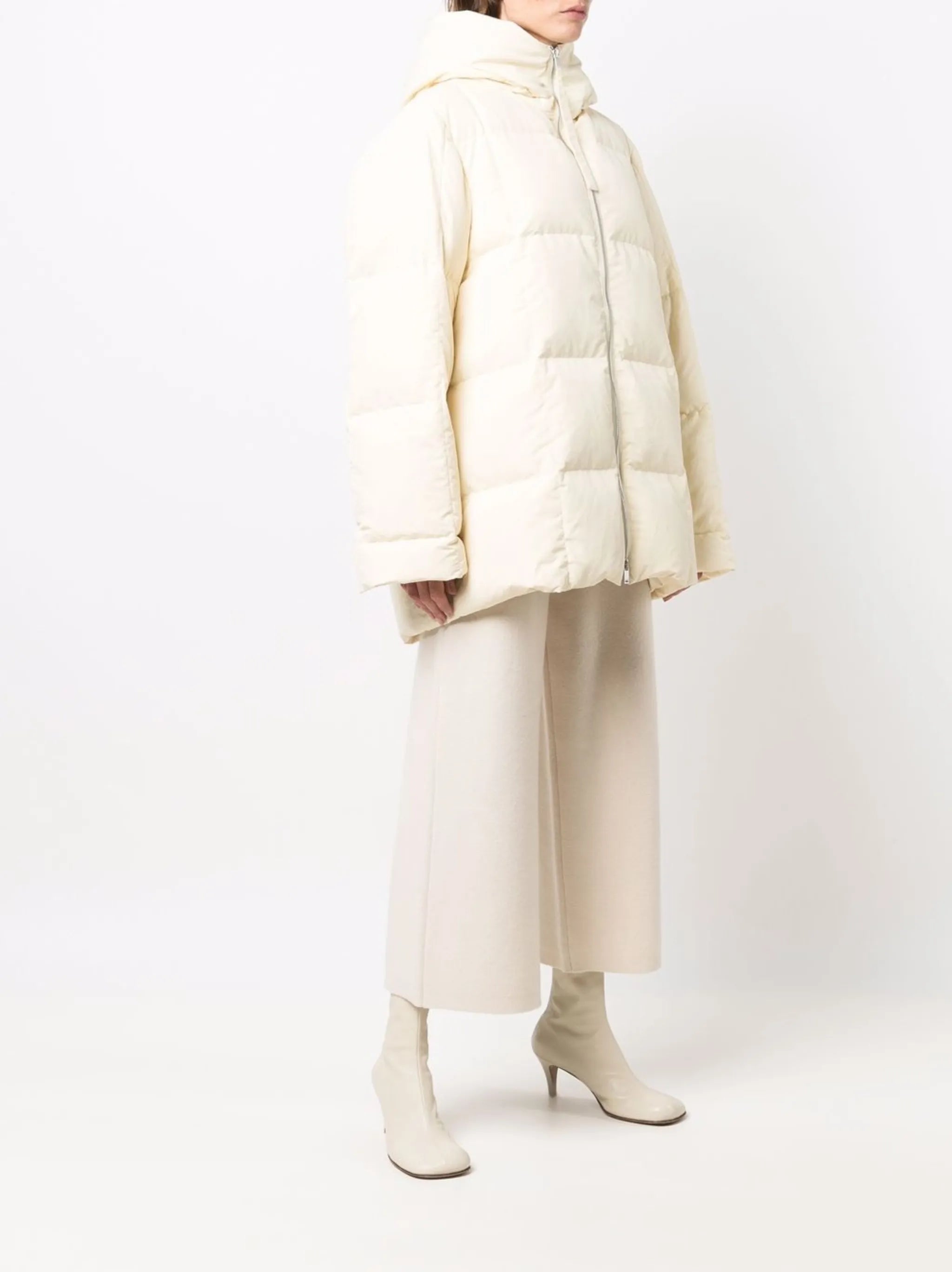 oversize hooded down jacket